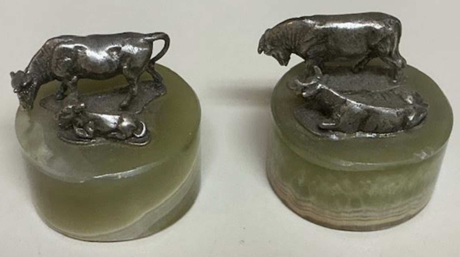 Gorham Sterling Silver by Giuseppe Vasari on Onyx Base Set of 2 (1 of 8)