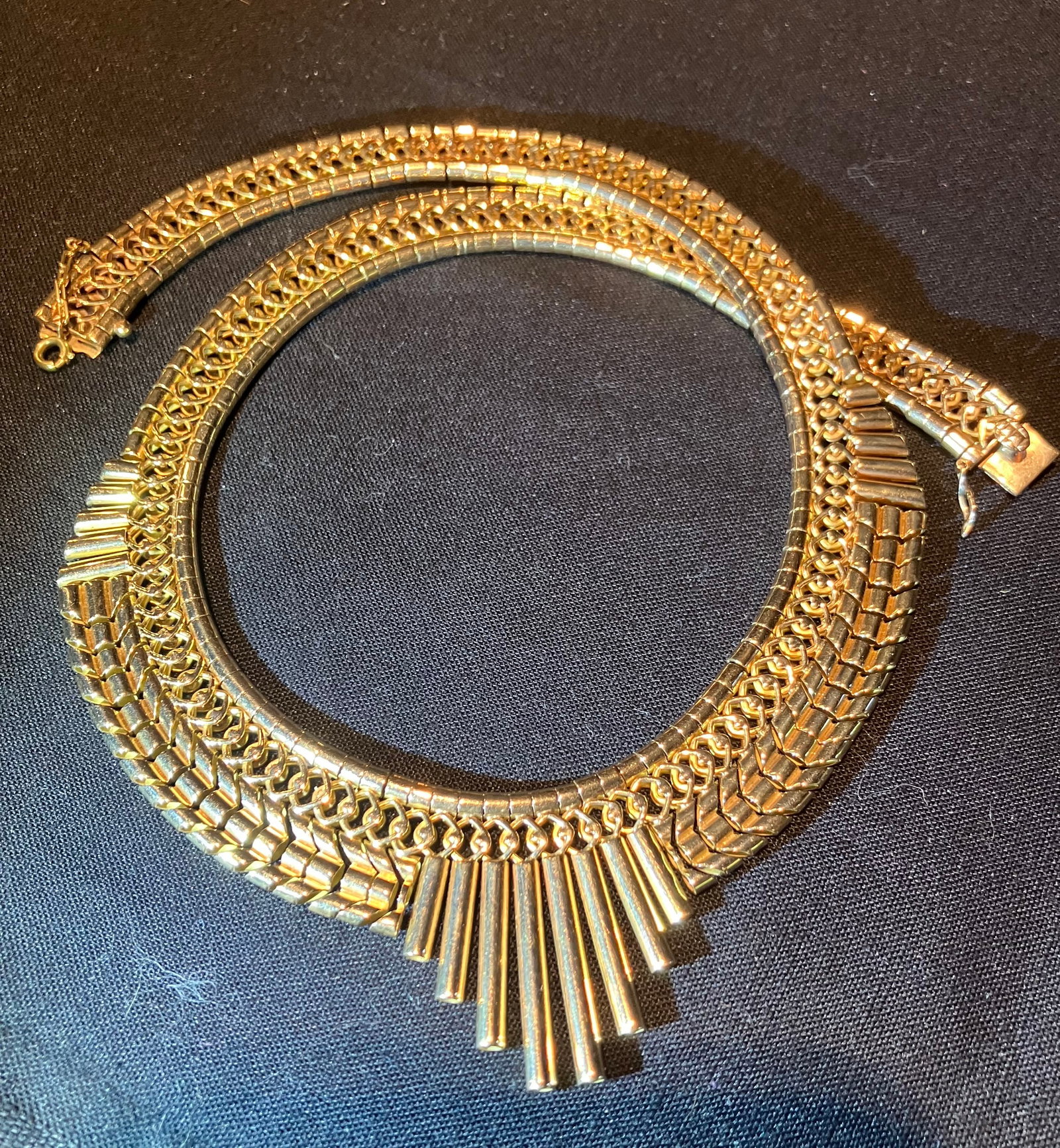 18k Gold Art Retro Necklace (1 of 8)
