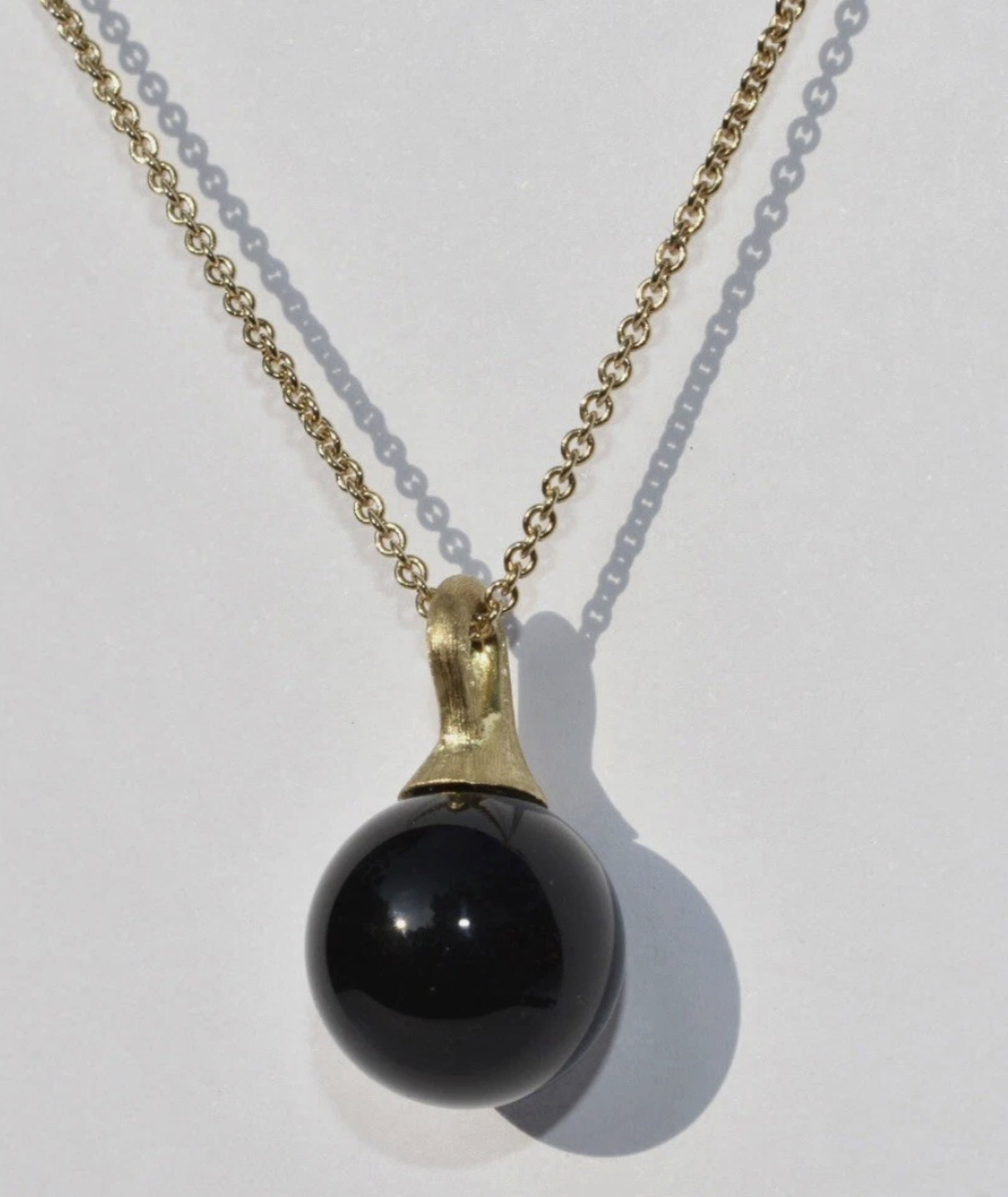 Marco Bicego Africa Boule Onyx Pendant Necklace 18K (1 of 7)