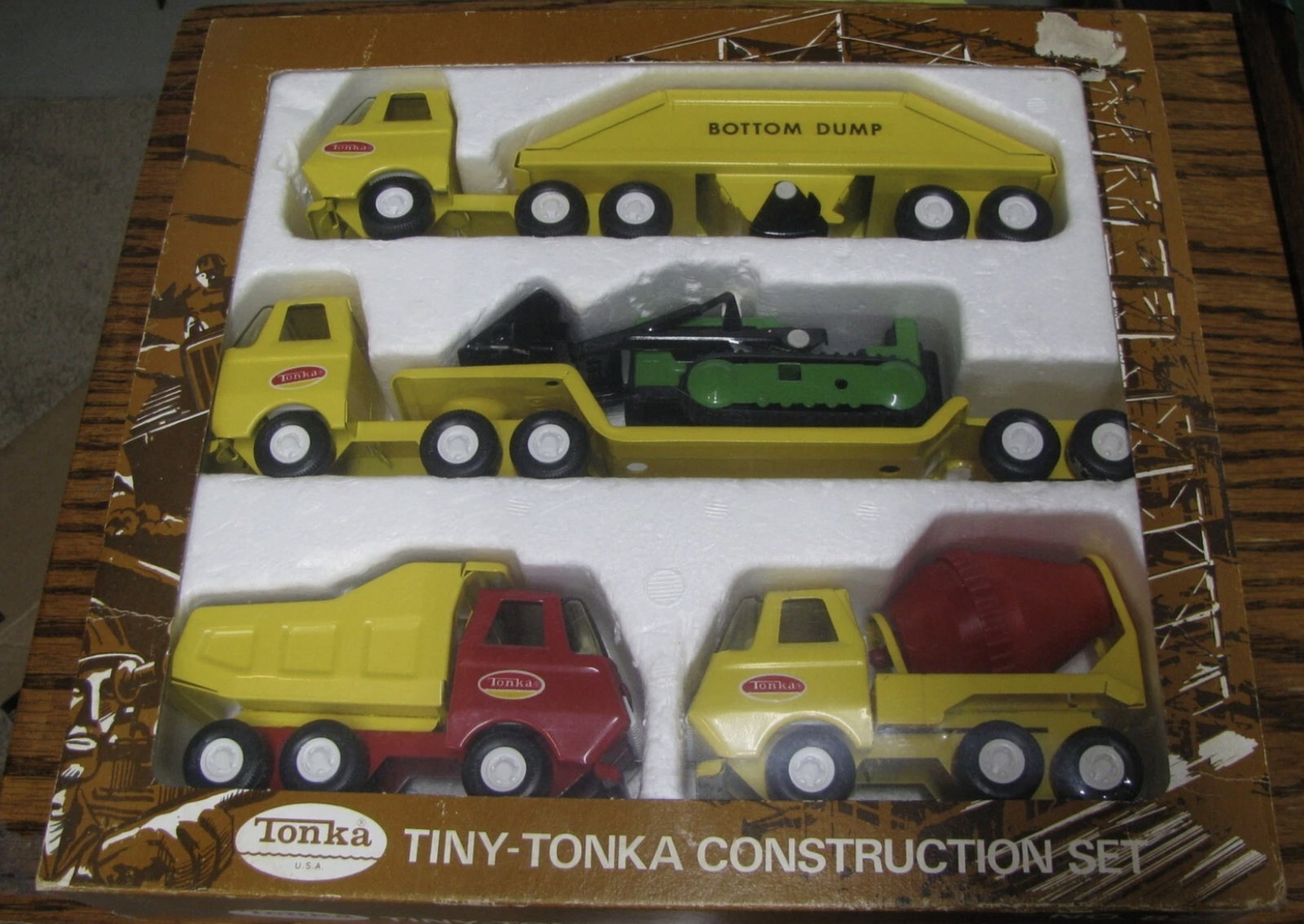 Tiny Tonka Construction Set 822 In Orig Box 1970: Tiny Tonka Construction Set 822 In Orig Box 1970
