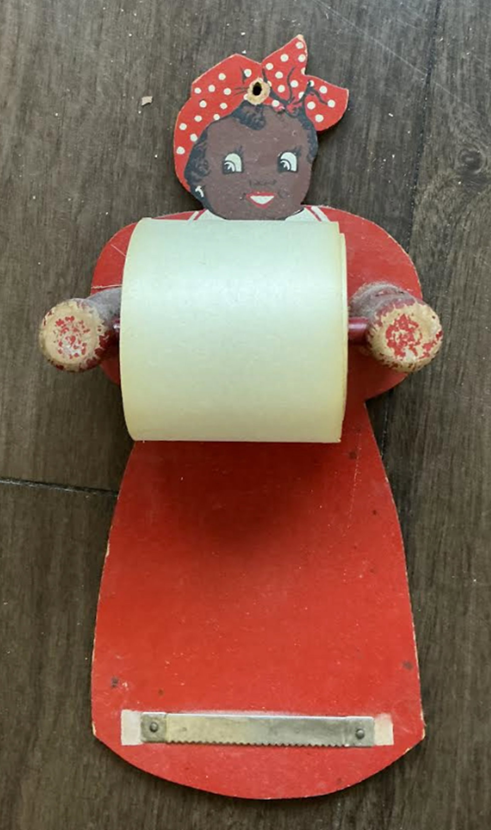 Black americana Era Aunt Jemima Wooden Note Pad Holder (1 of 5)