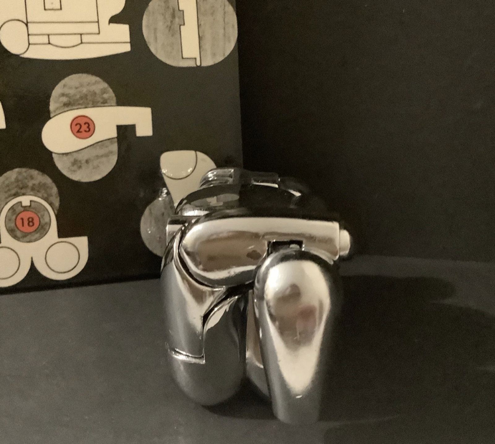Miguel Berrocal La Mini Maria Puzzle Sculpture Art Decor with Book: Miguel Berrocal La Mini Maria Puzzle Sculpture with Book. A great nickel plated puzzle sculpture. It measures 1.75” x 3” and comes with its original book. Overall excellent condition