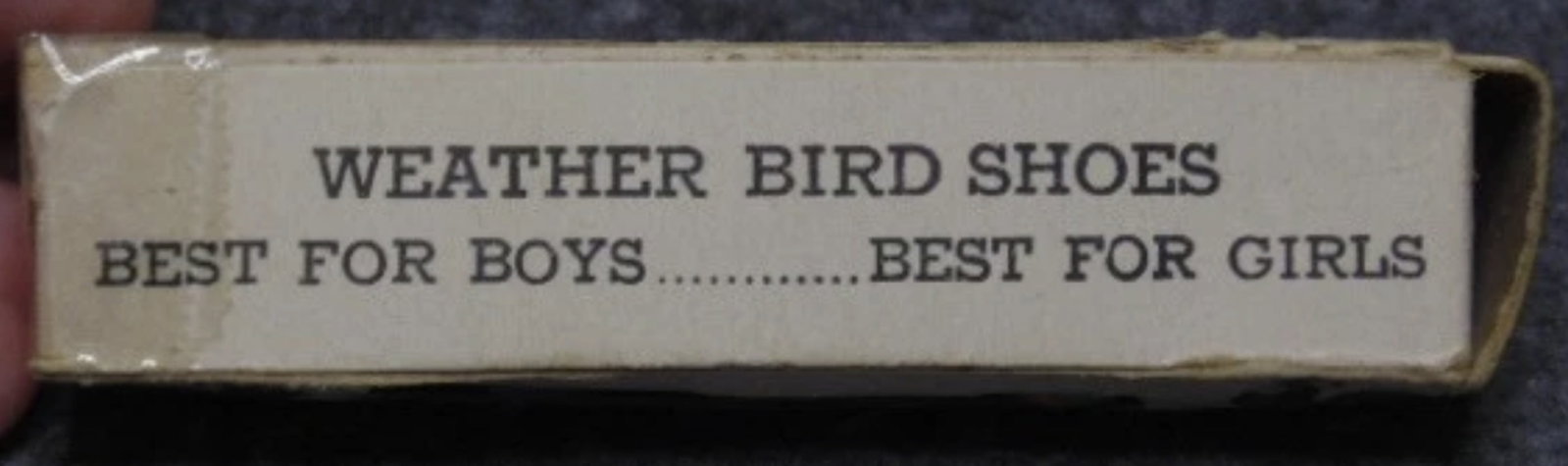 Akro Agate GLass Marbles Weather Bird Shoes Advertising Sleeve Box with Marbles Inside - 3