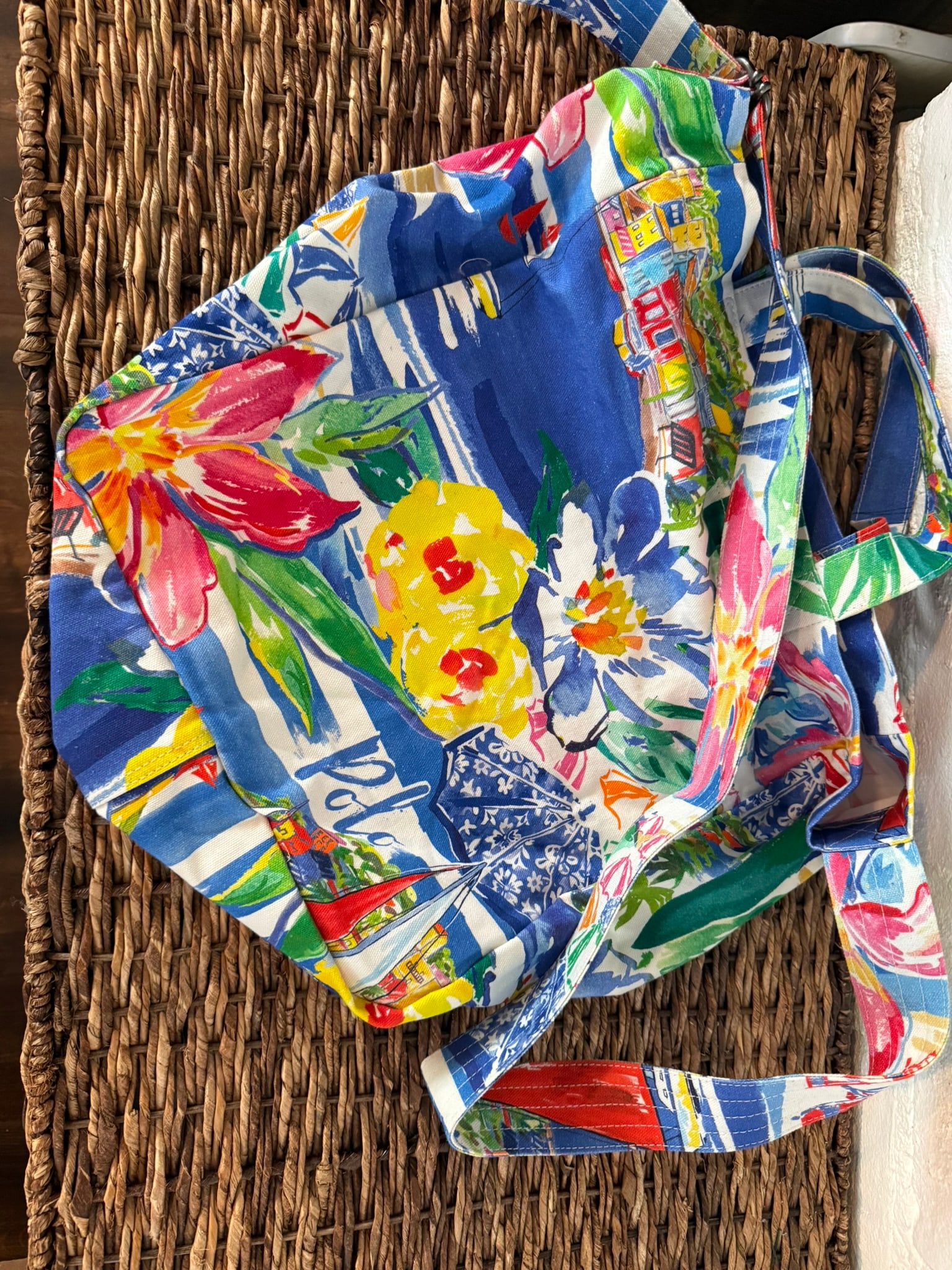 Polo Canvas Summery Print Bag (1 of 2)