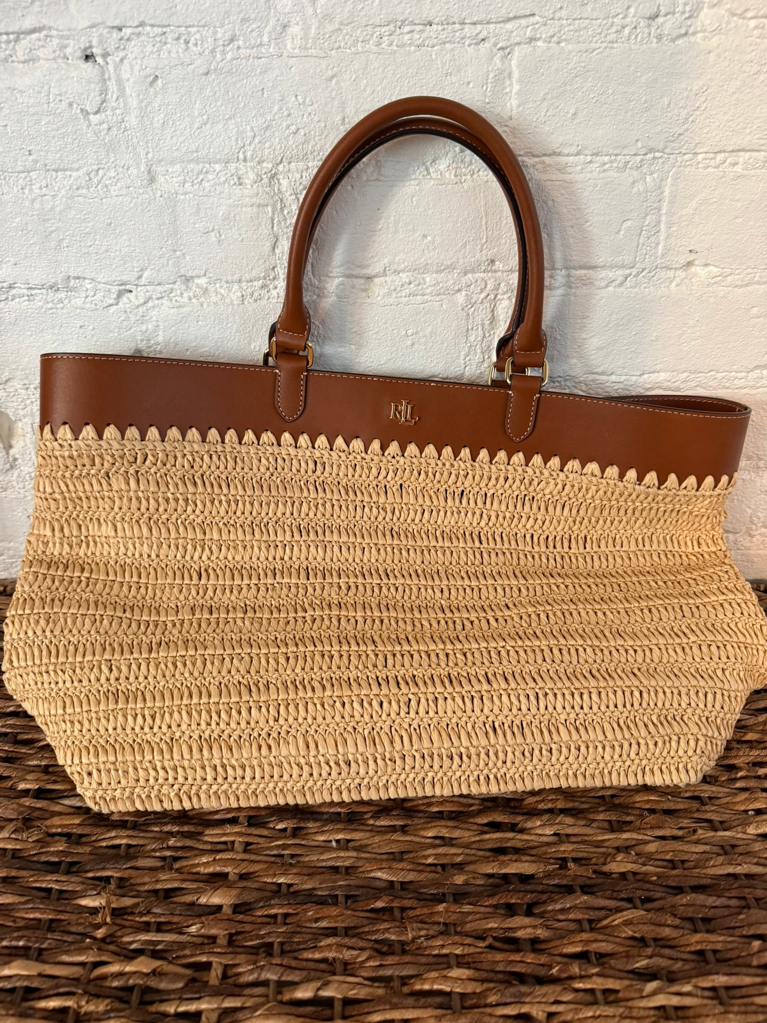 Lauren Ralph Lauren Raffia Bag (1 of 3)