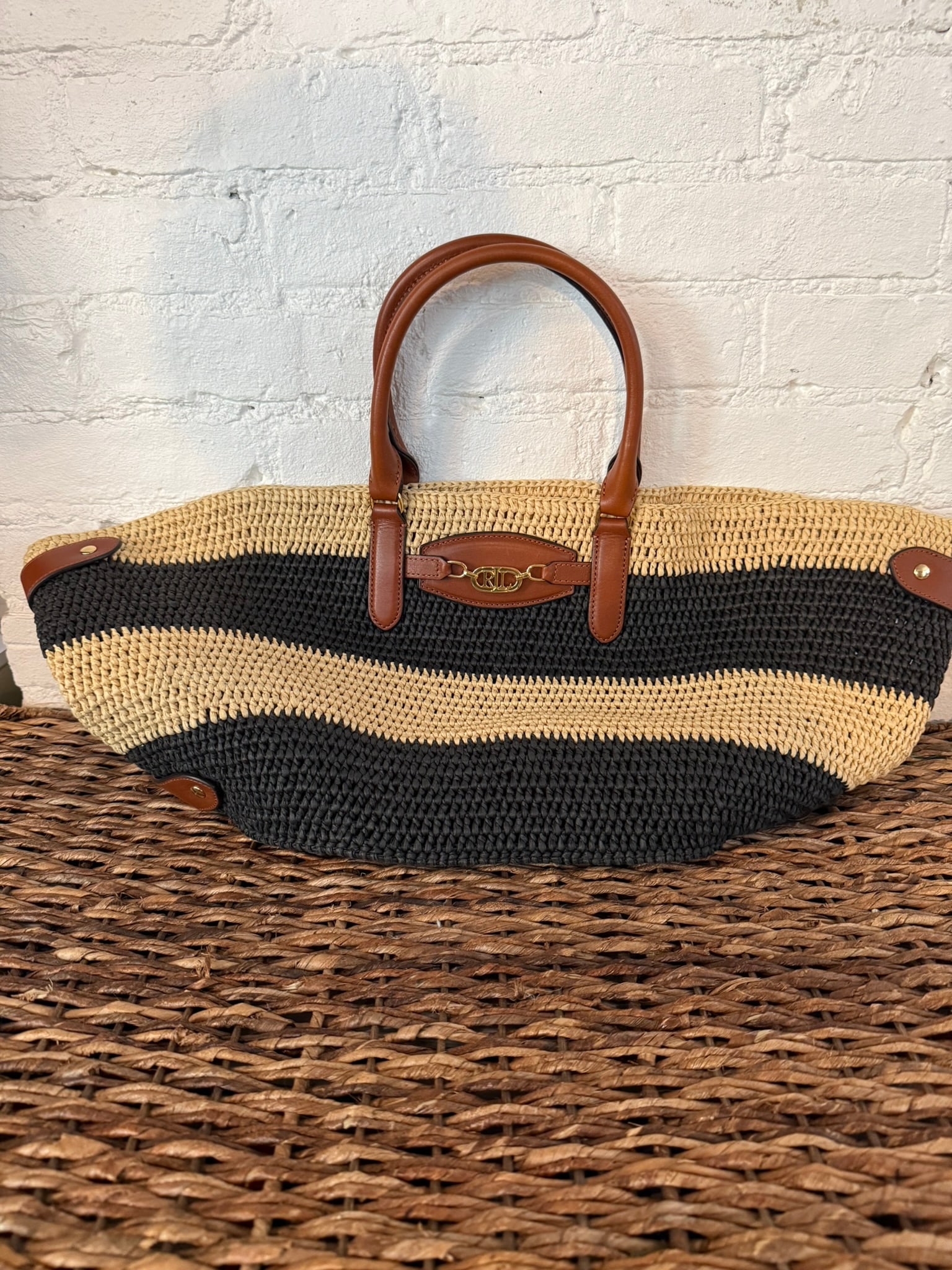 Lauren Ralph Lauren Raffia Bag (1 of 4)