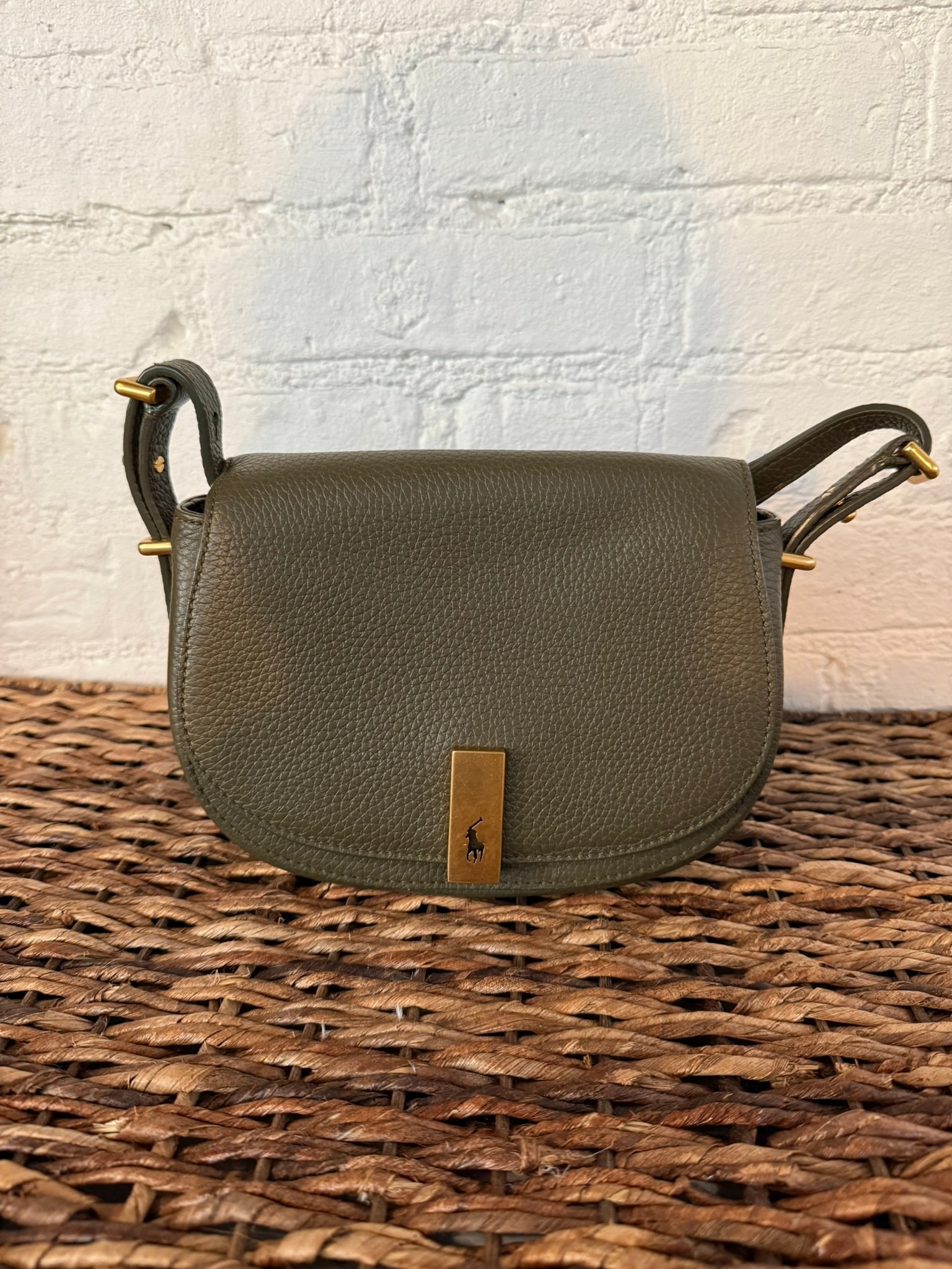 Polo ID Mini Crossbody Handbag: Hunter Green Polo ID Mini Crossbody Handbag Brand new, never used.