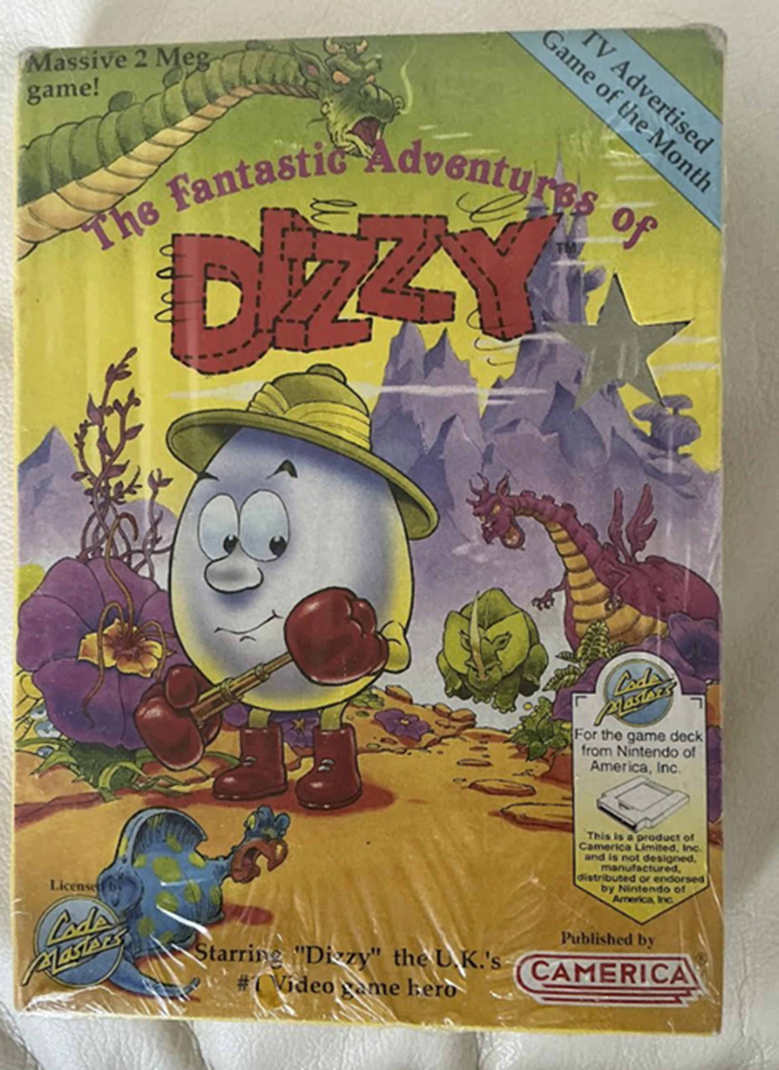 "The Fantastic Adventures of Dizzy" for the Nintendo Entertainment System Camerica NEW SEALED: The Fantastic Adventures of Dizzy for the Nintendo Entertainment System Camerica NEW SEALED