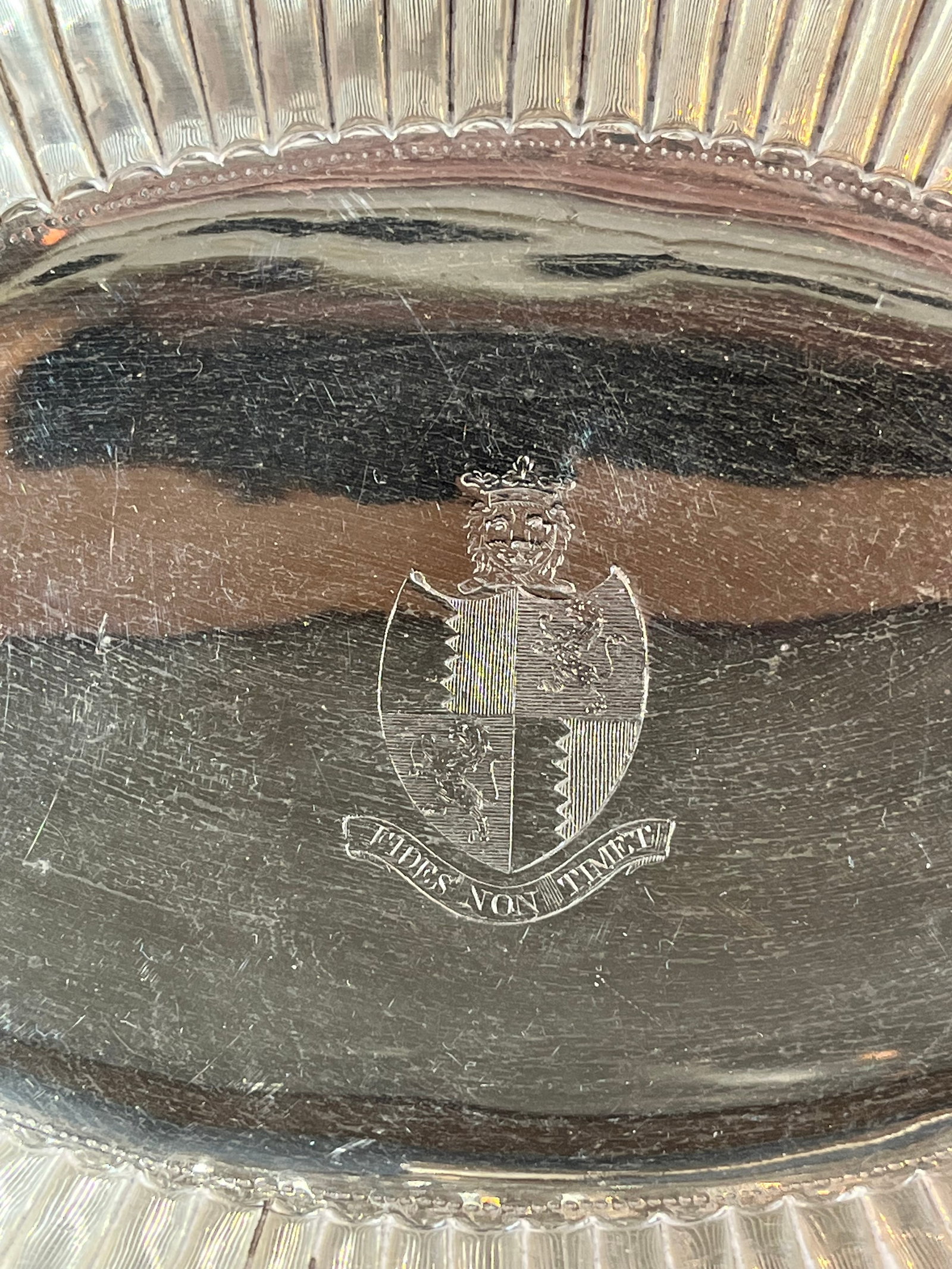 STERLING SILVER BASKET 1772: STERLING SILVER BASKET 1772. Weighs approx. 800 Gr and measures approx. Long 36 Cm – Large 25 Cm – High 9 Cm (without handle)