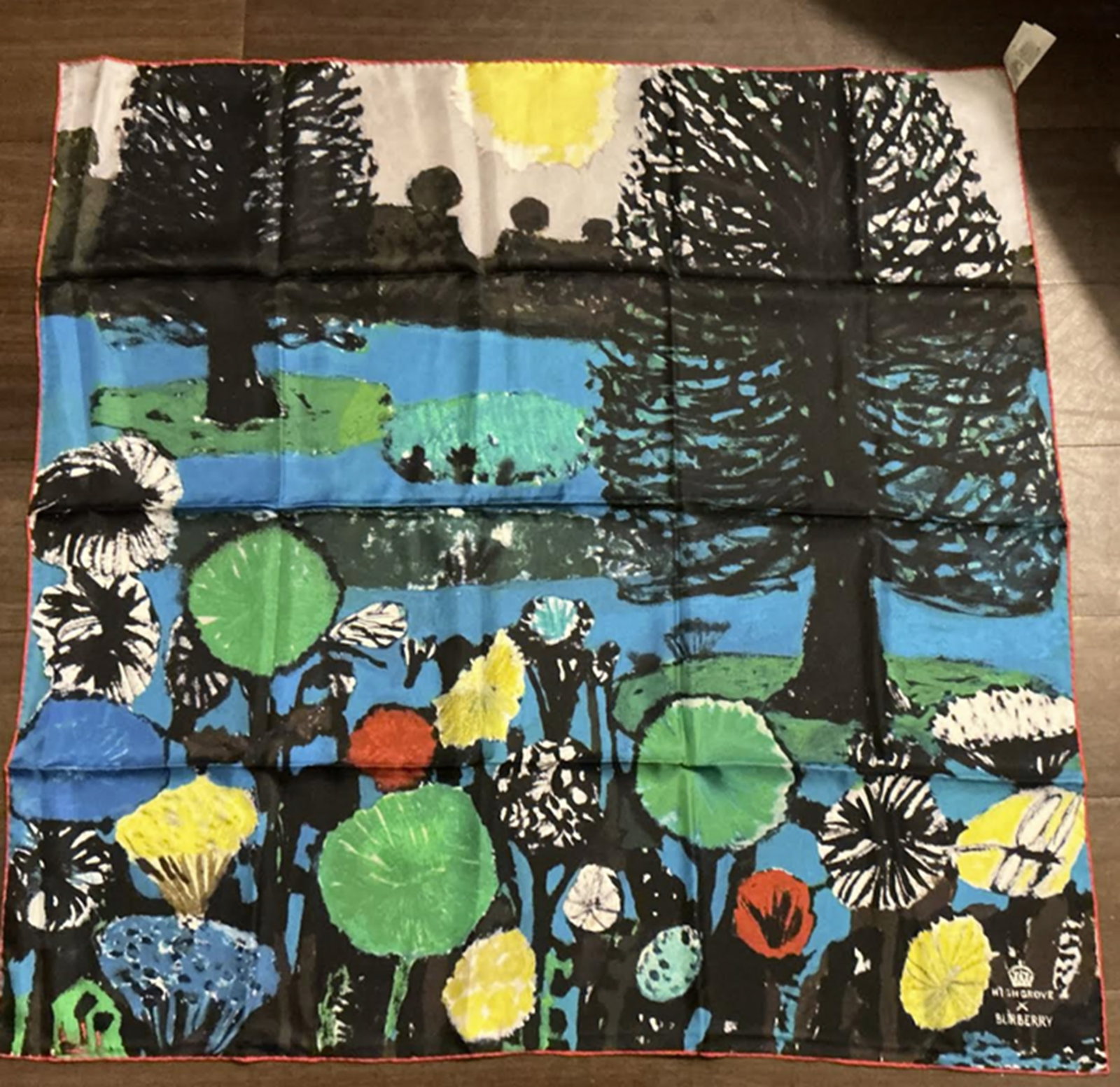 Burberry Silk Scarf Made italy: Burberry Silk Scarf Made italy. Measures approx 36 inches New!