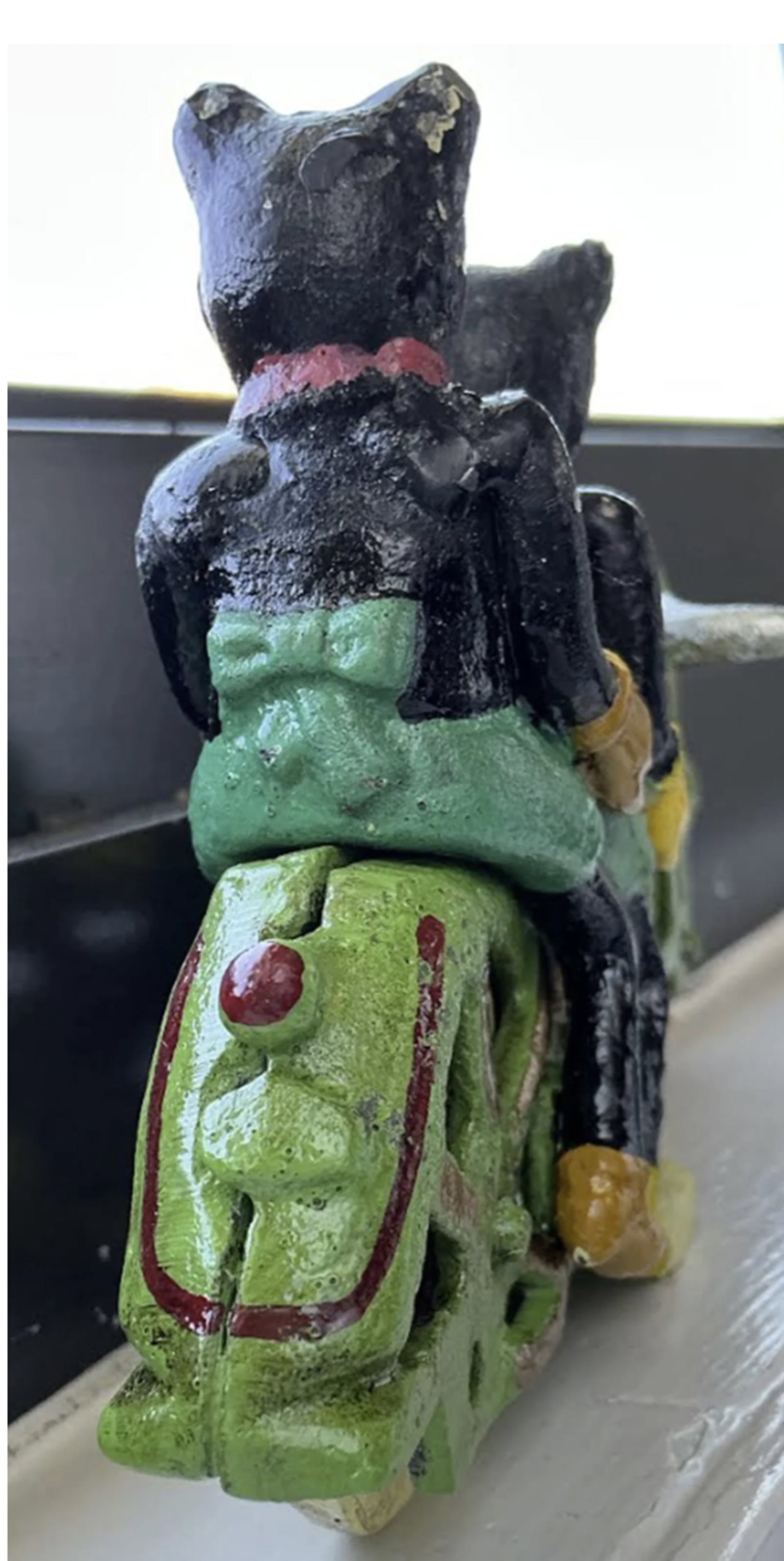Cast Iron Mickey Mickey Mouse On Motorcycle - 4