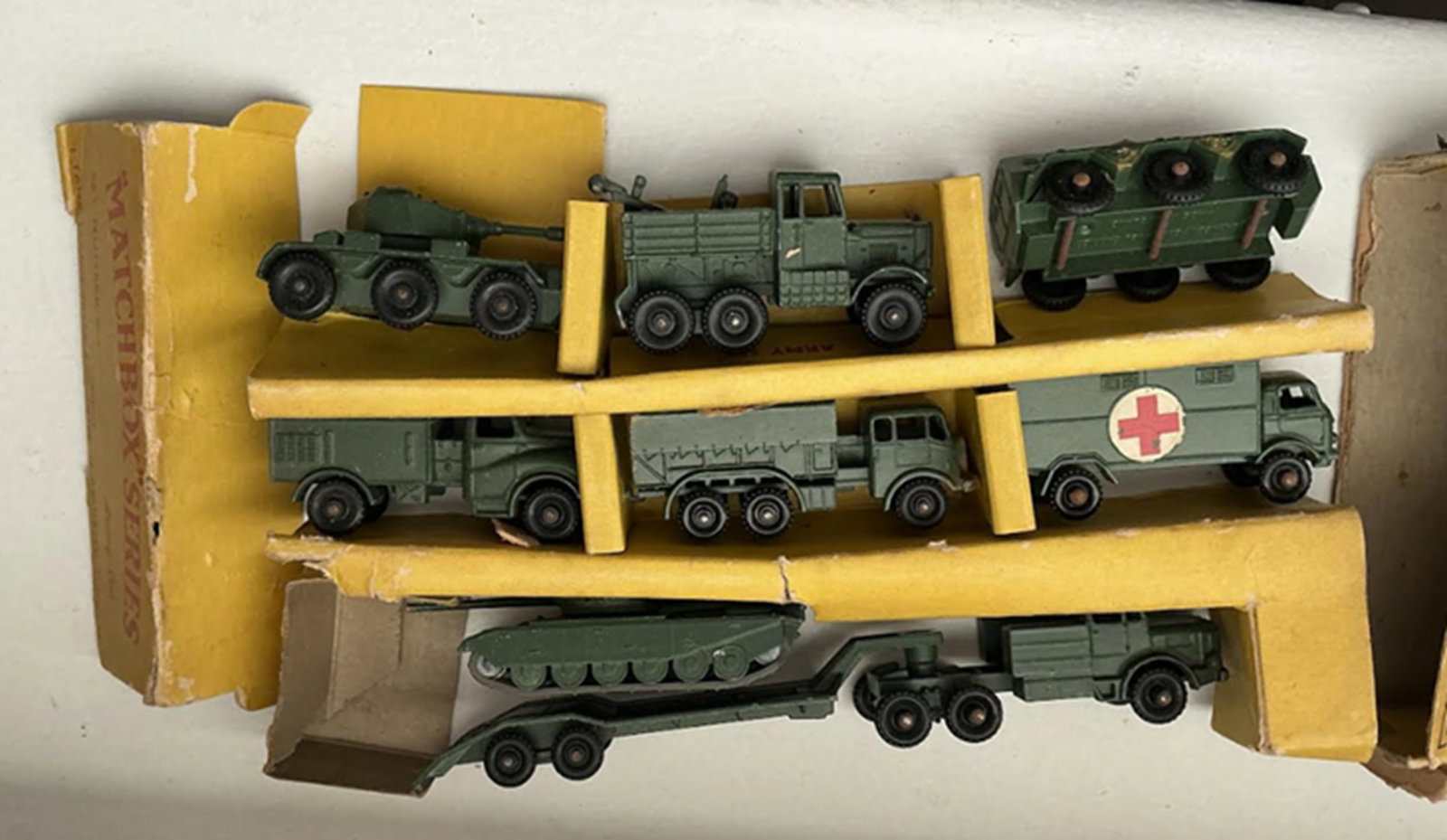 Matchbox Lesney Gift Set G-5 Army Military Vehicles with Original Box - 4