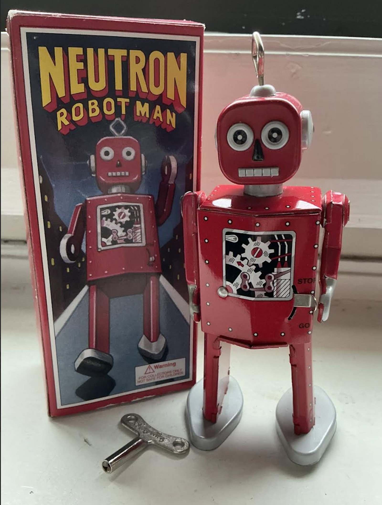 Schylling Collector Series "Neutron Robot Man" tin wind-up toy With Box (1 of 5)