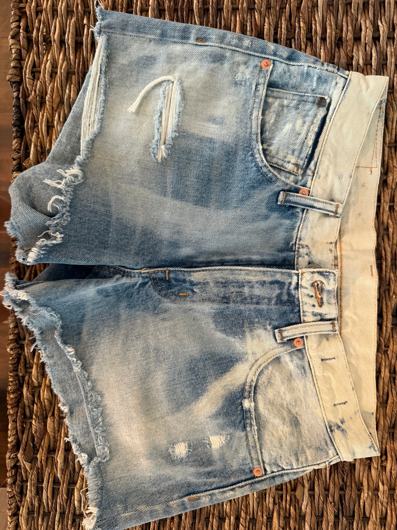Ralph Lauren Denim Supply Jean Shorts: Women's jean distressed new shorts. Size 27 Indigo