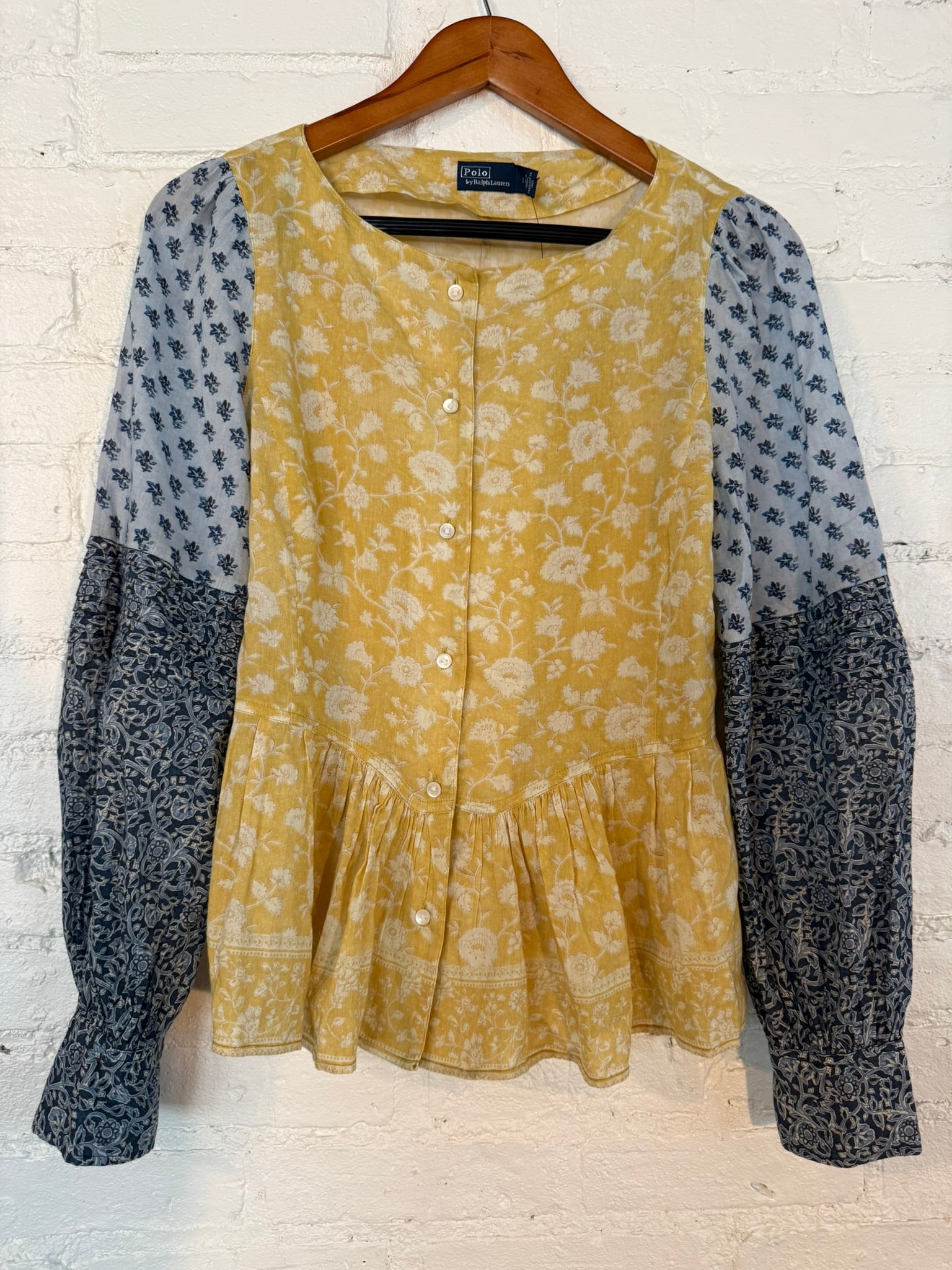 Polo Ralph Lauren Blouse: New Polo lightweight multi print patchwork summer blouse Multi