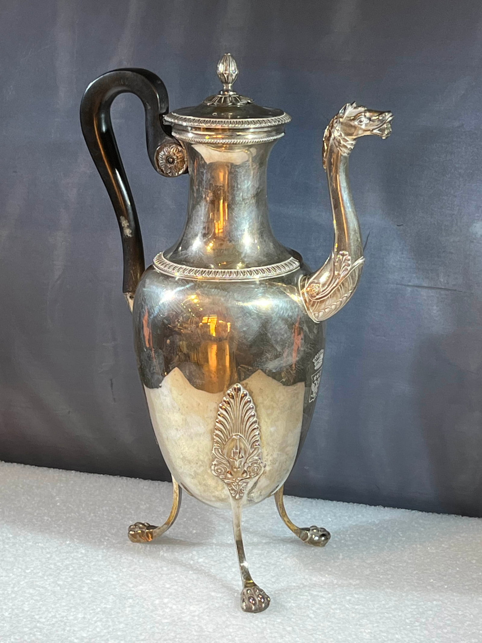 STERLING SILVER 925 FRENCH COFFEE POT 1819 , PARIS (1 of 10)