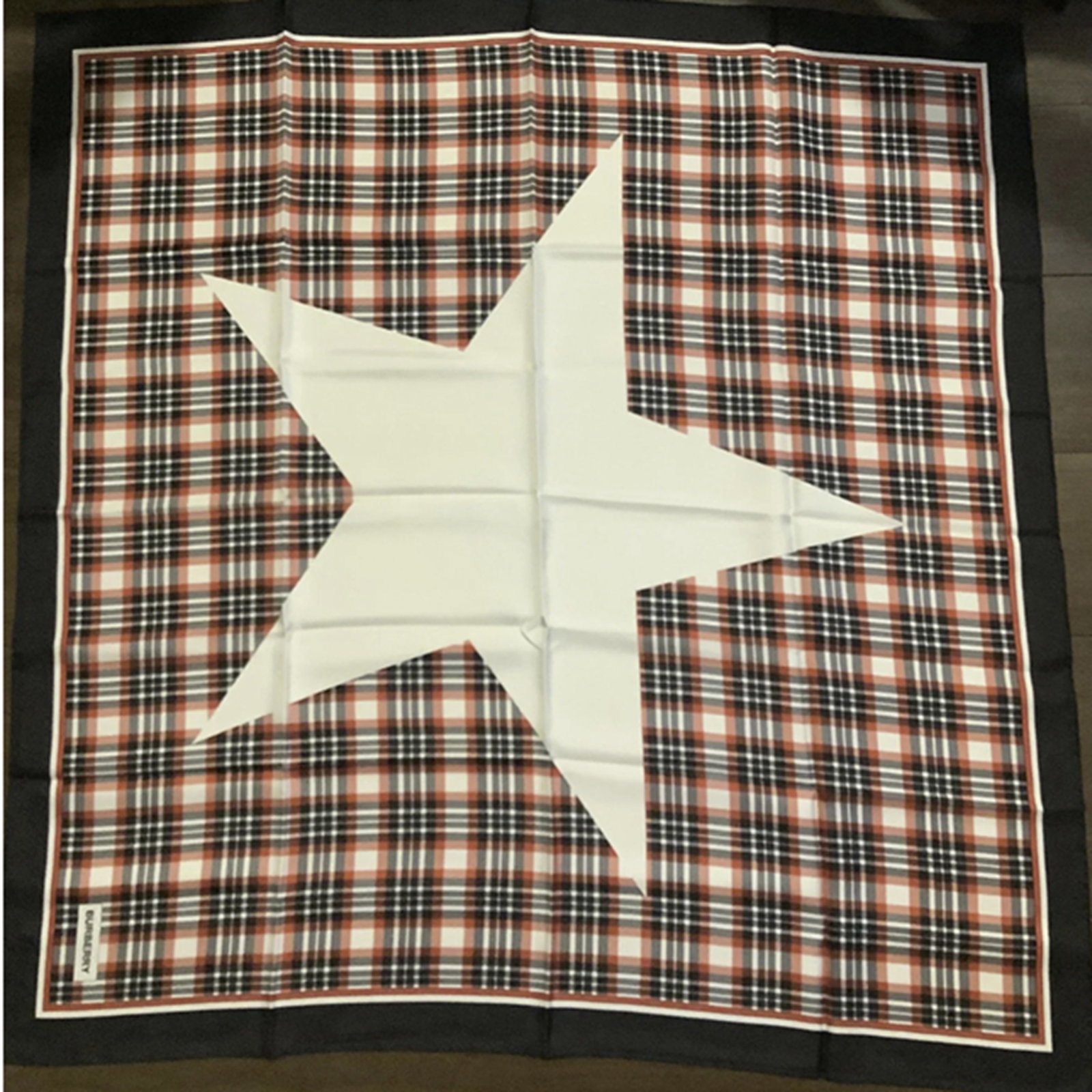 Burberry Silk Scarf Made in Italy: Burberry Silk Scarf Made in Italy . Measures approx 34" x 34" Never Worn New Conditon no stains or damage