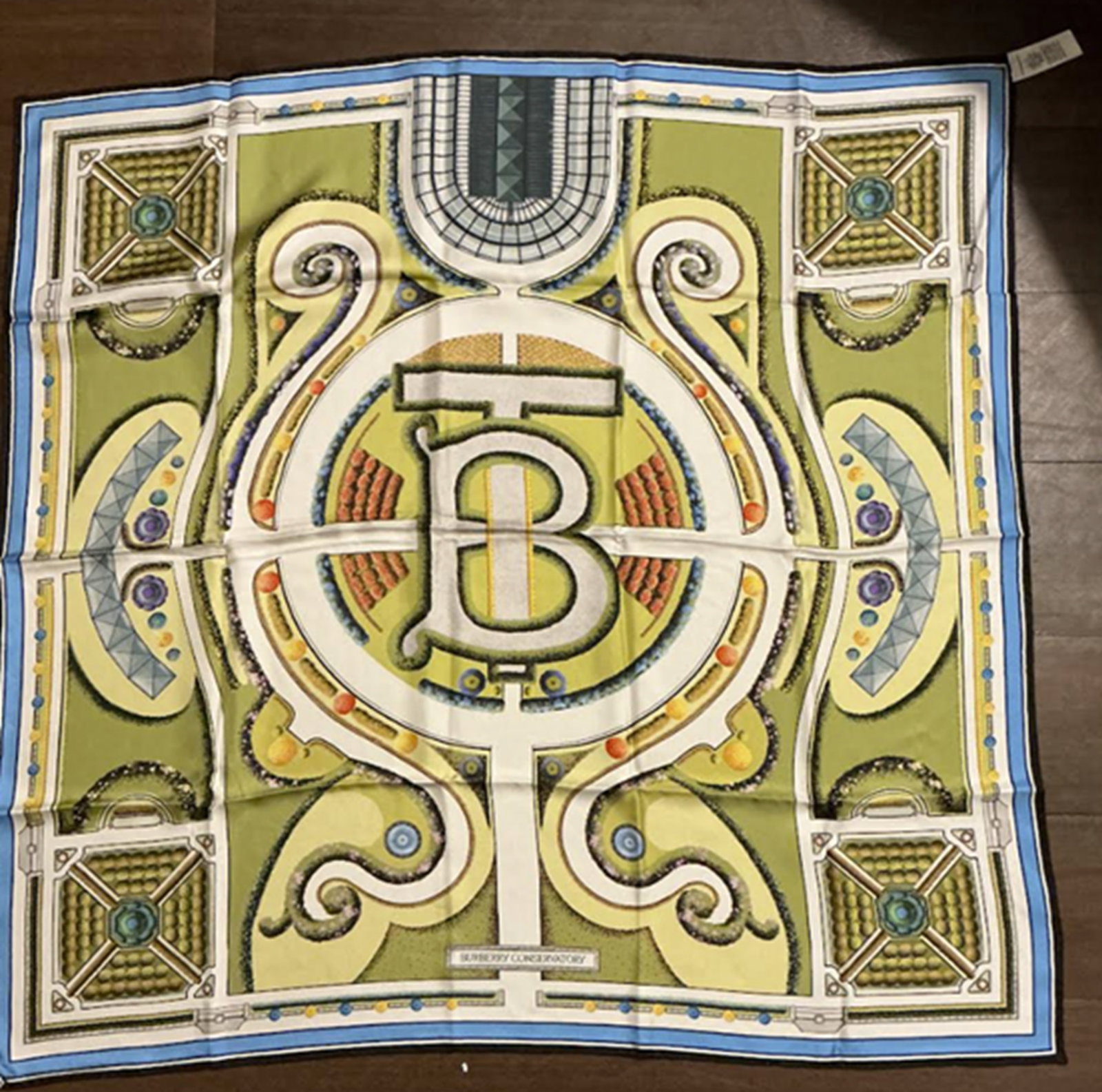 Burberry Silk Scarf Made in Italy: Burberry Silk Scarf Made in Italy . Measures approx 36" x 36" Never Worn New Conditon no stains or damage