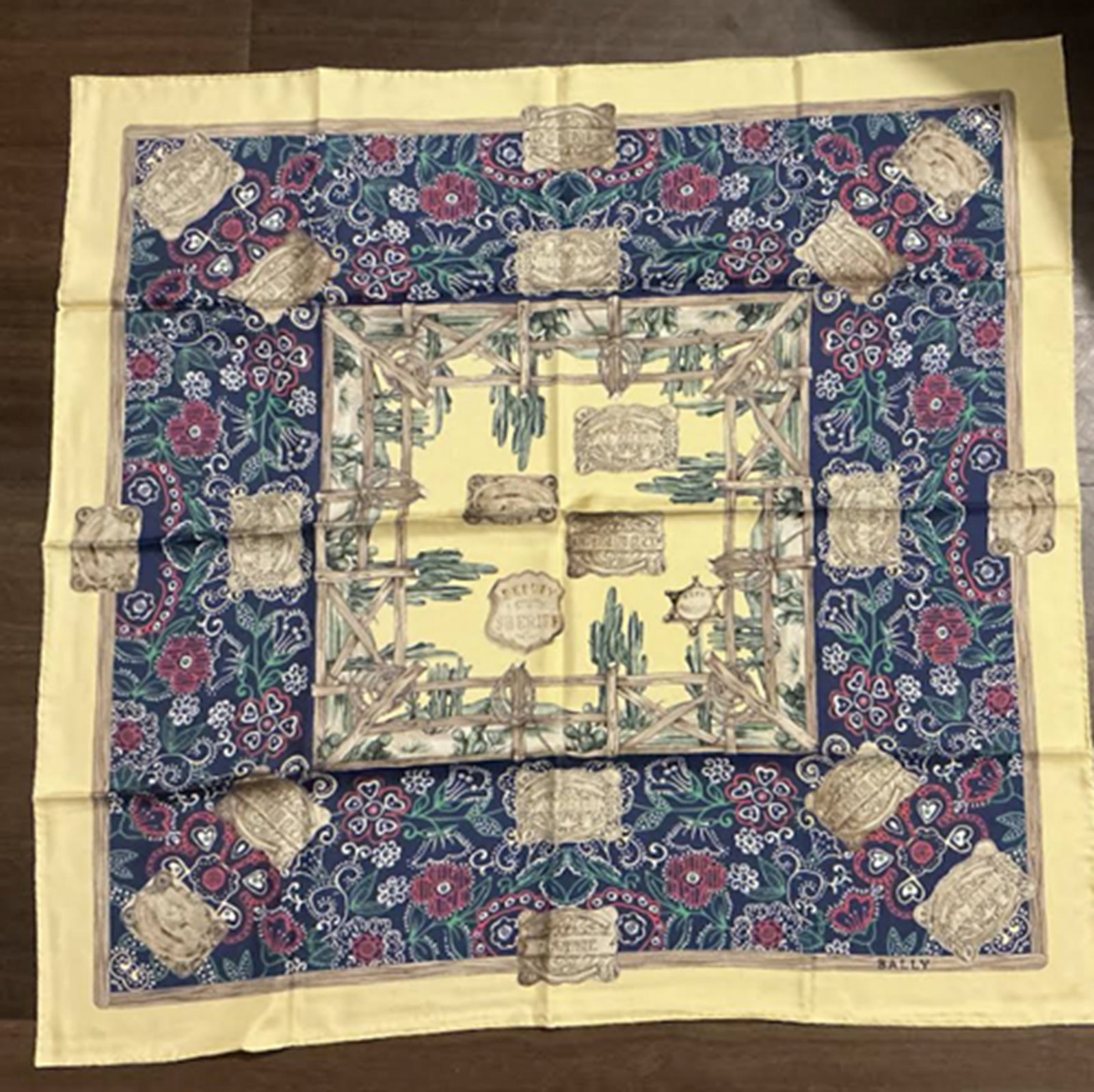 Bally Silk Scarf Made in Italy: Bally Silk Scarf Made in Italy . Measures approx 35.5" x 35.5" Never Worn New Conditon no stains or damage