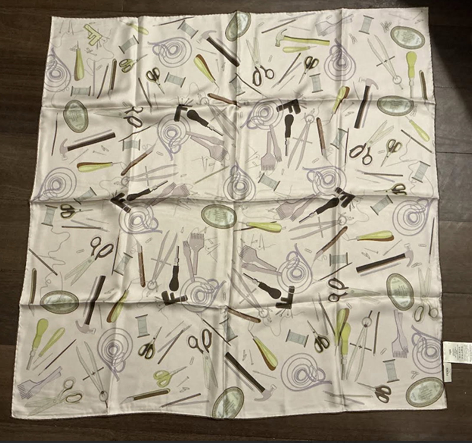 FENDI Silk Scarf Made in Italy (1 of 6)