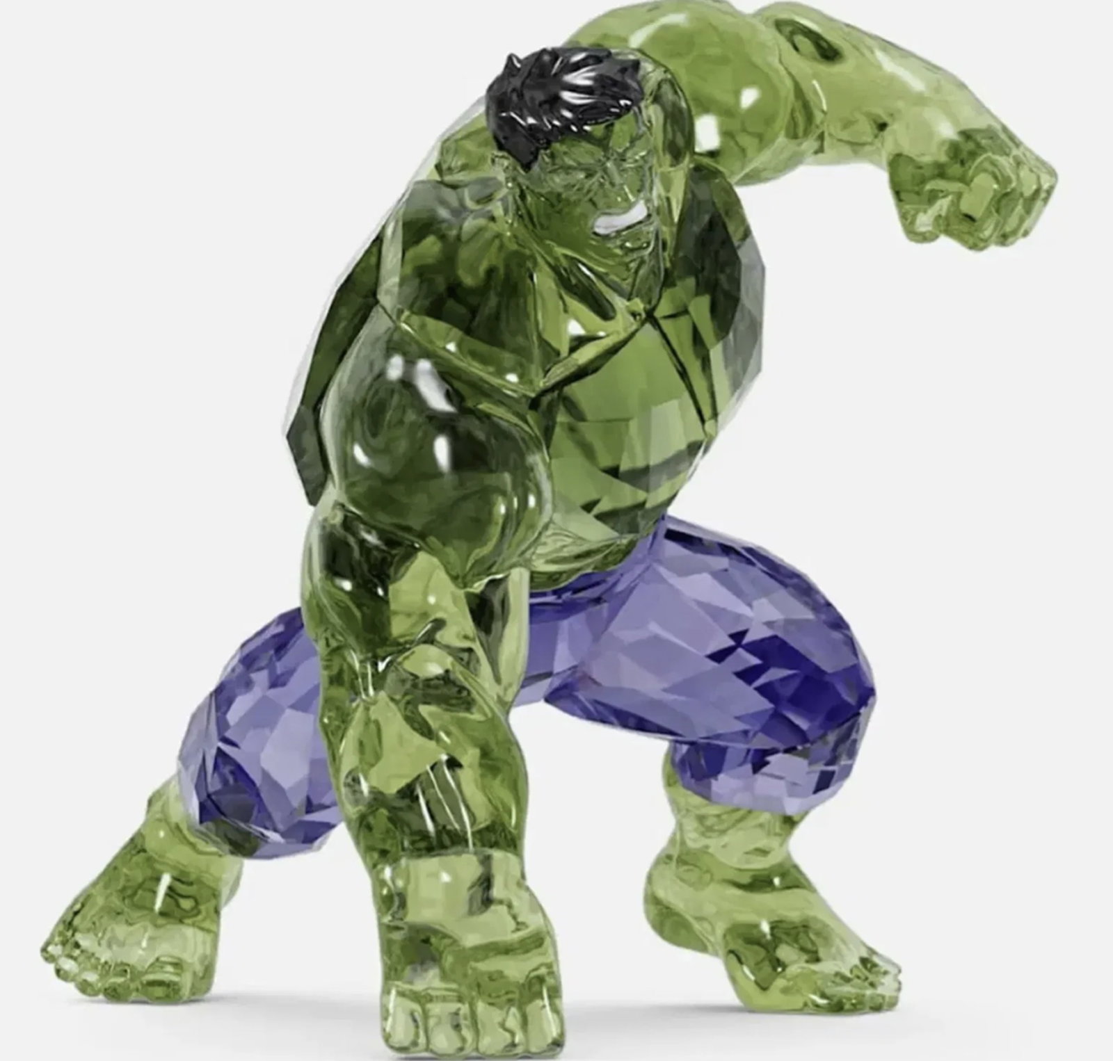 SWAROVSKI SIGNED CRYSTAL FIGURINE MARVEL THE INCREDIBLE HULK 5646380 WITH BOX (1 of 6)