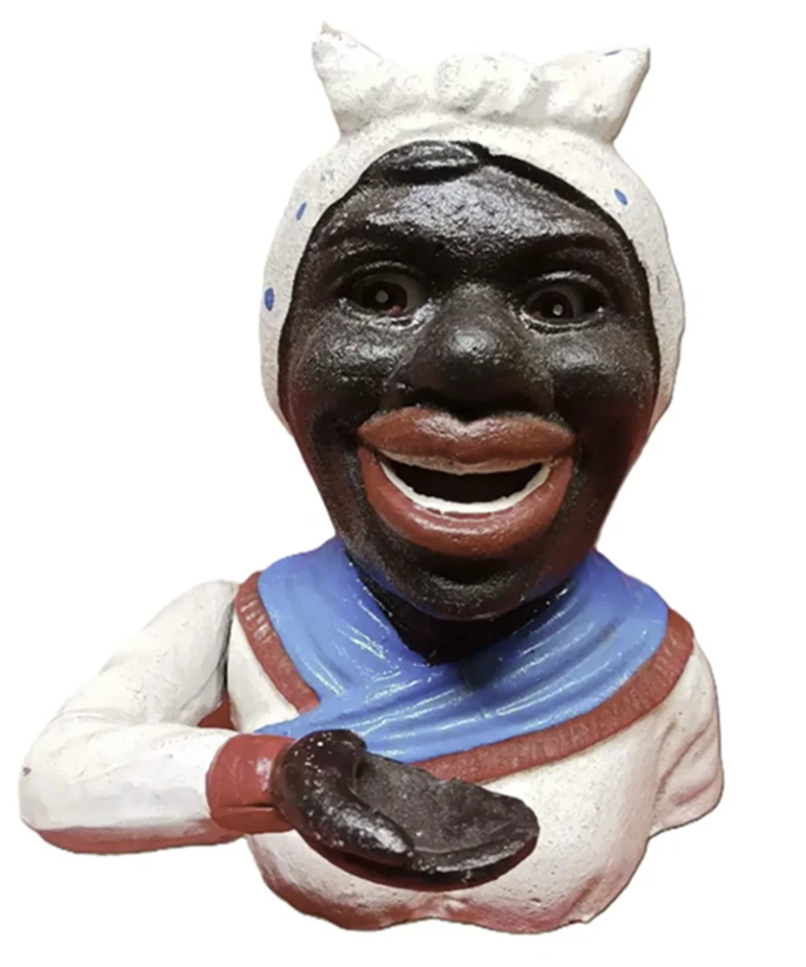 Cast Iron JE STEVENS Mechanical Bank Aunt Jemima (1 of 4)