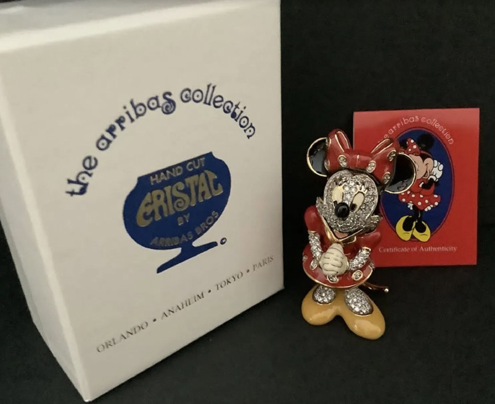 swarovski Disney Arribas Brother Mickey figurine with box (1 of 7)