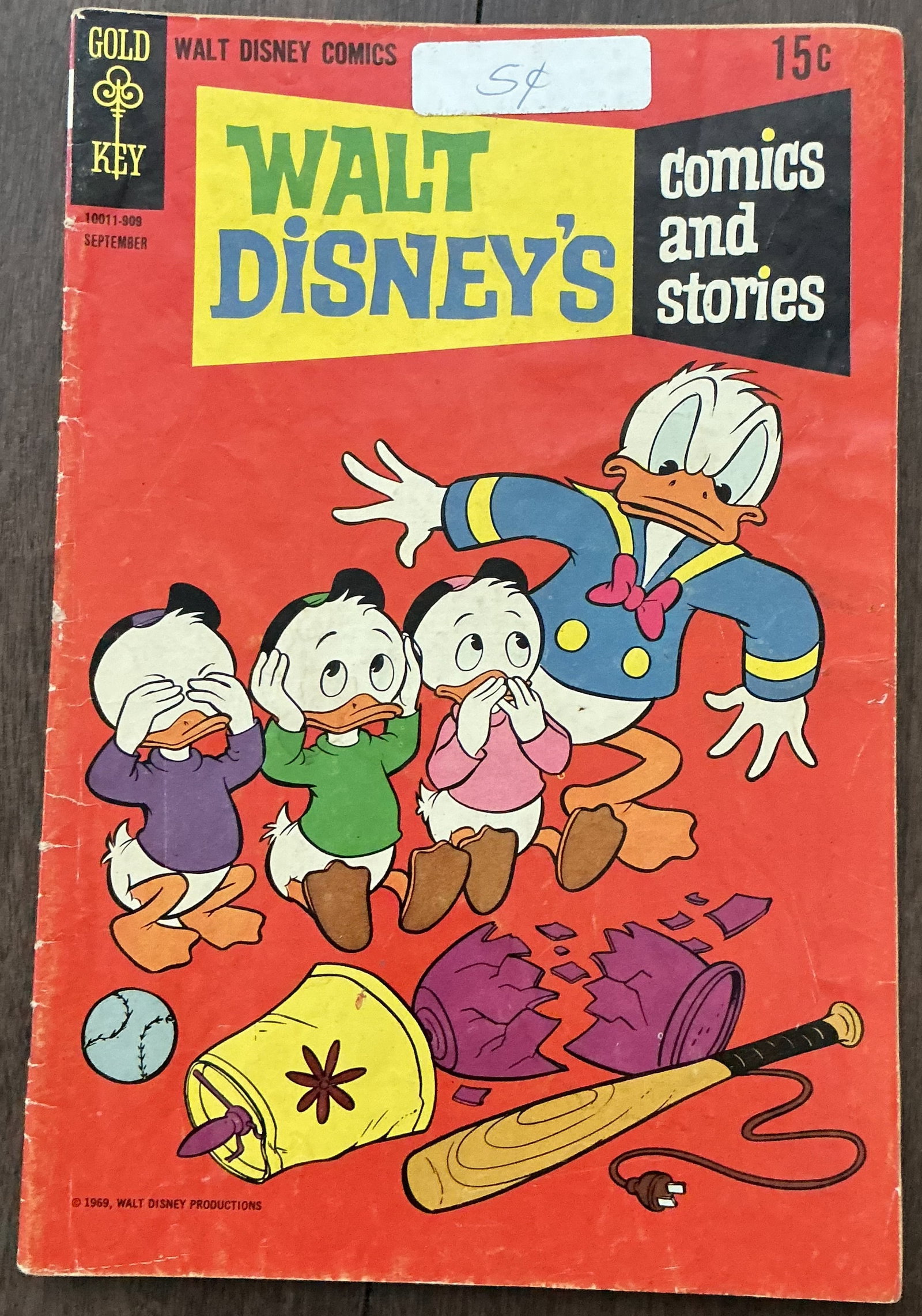 Walt Disney’s 1969 Comics and Stories Gold Key September Issue 1969 (1 of 4)