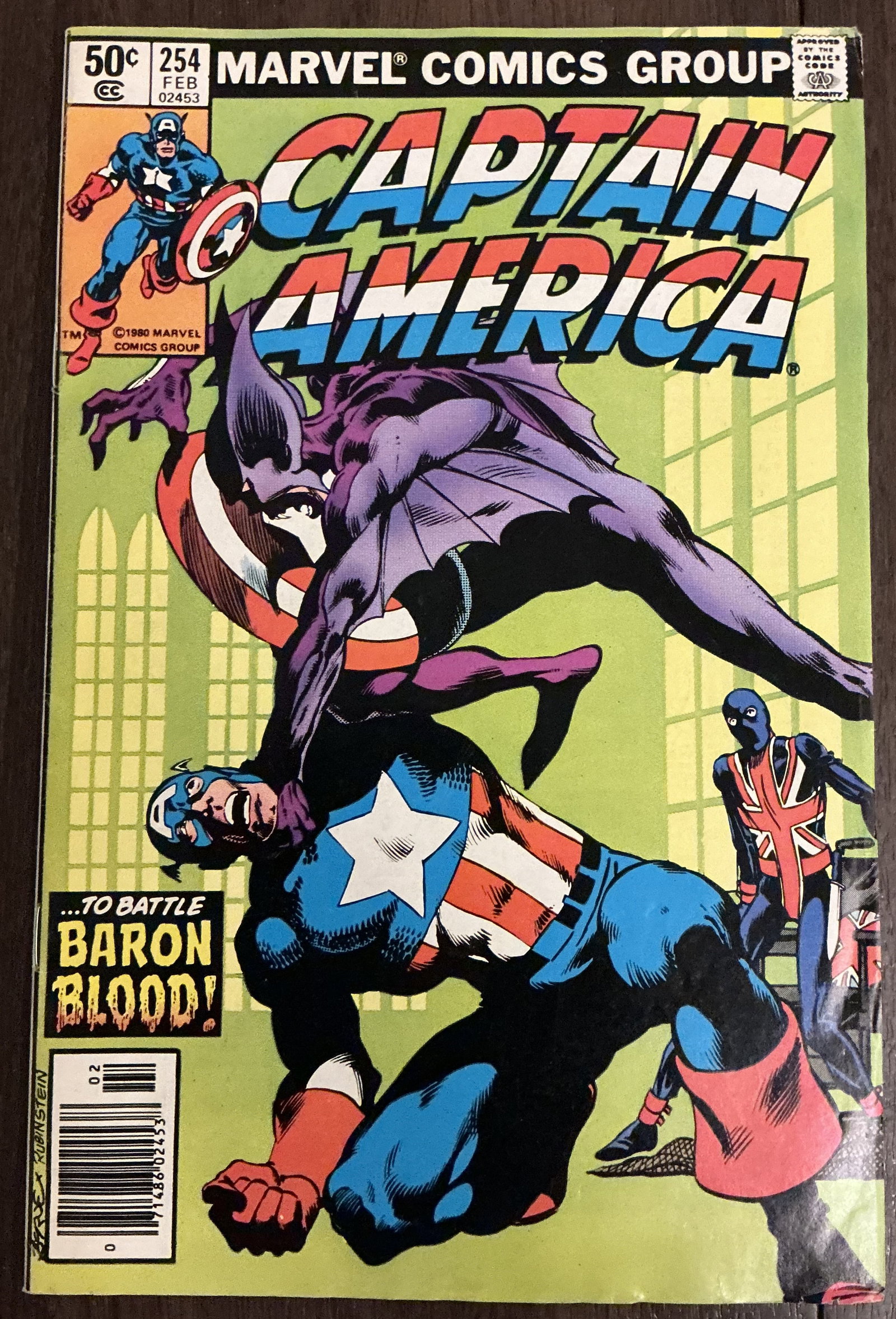 Marvel Comics Captain America No. 254 1981 (1 of 5)