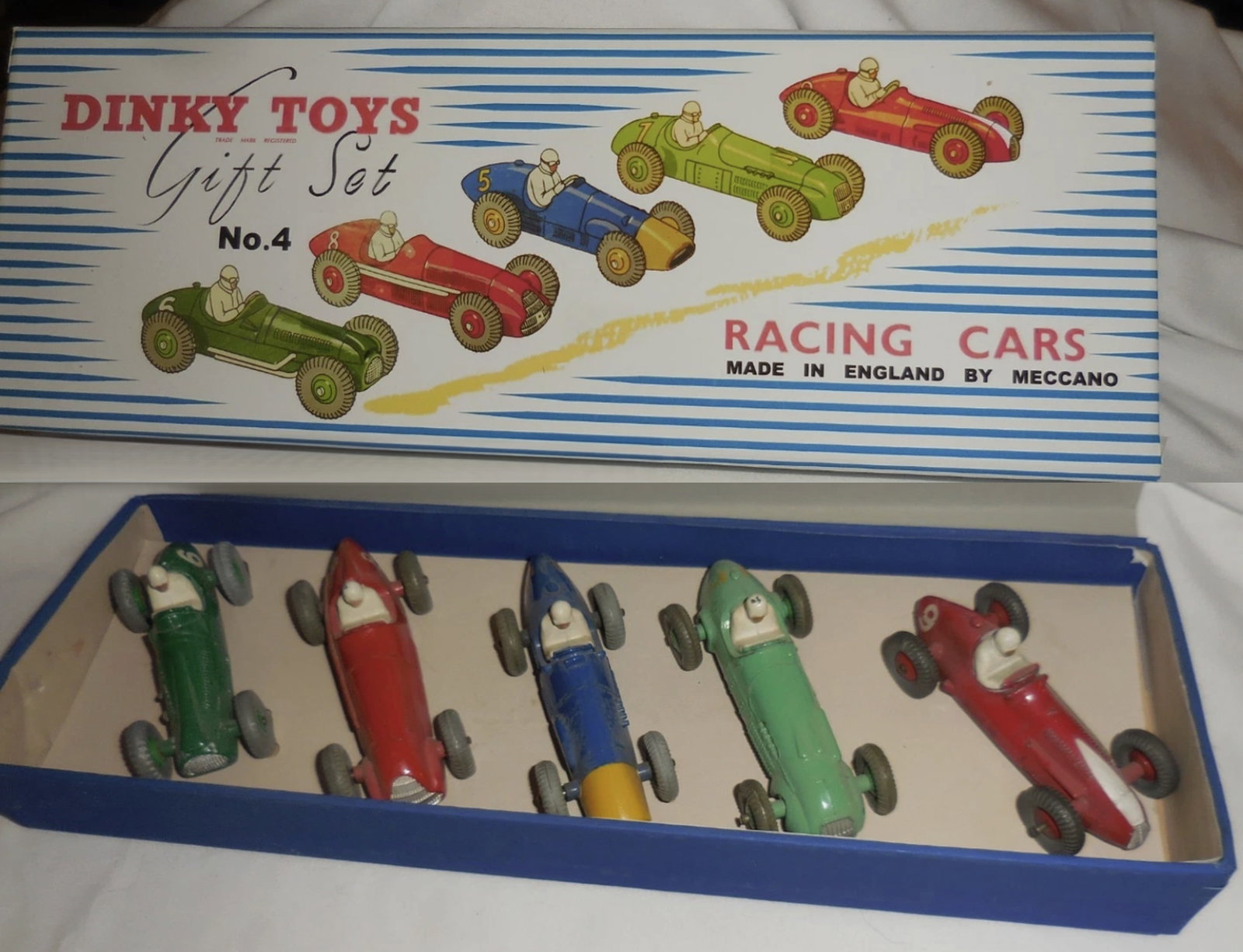 Dinky Gift Set #4 Racing Cars With Repro Box (1 of 8)