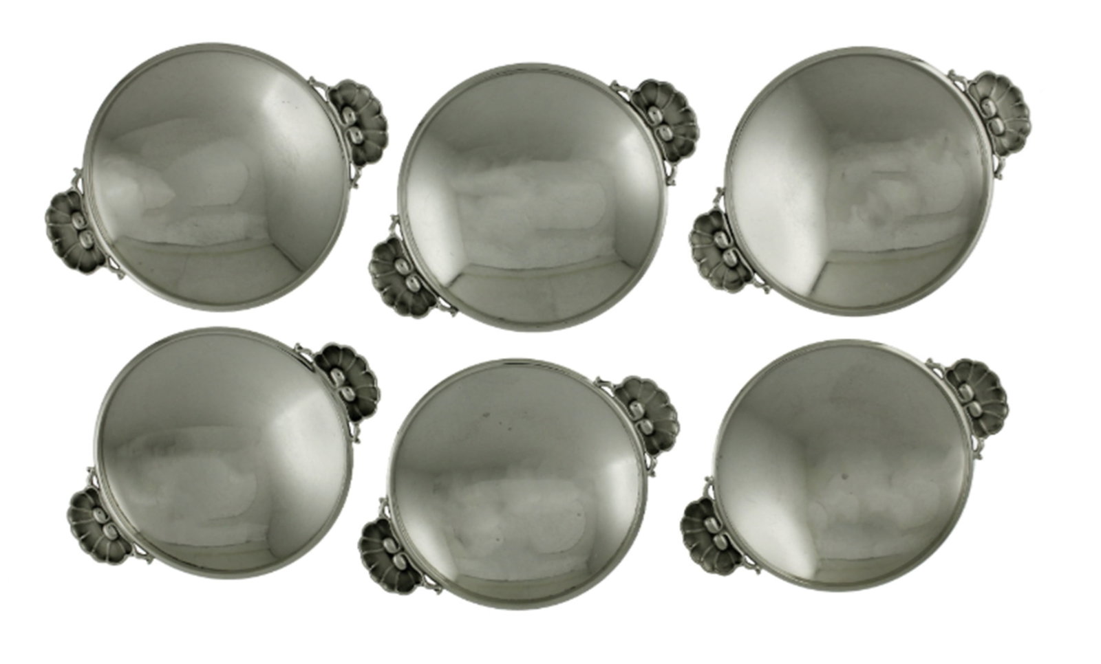 Georg Jensen Denmark #355A Sterling Silver Small Dishes Set of 6 (1 of 5)