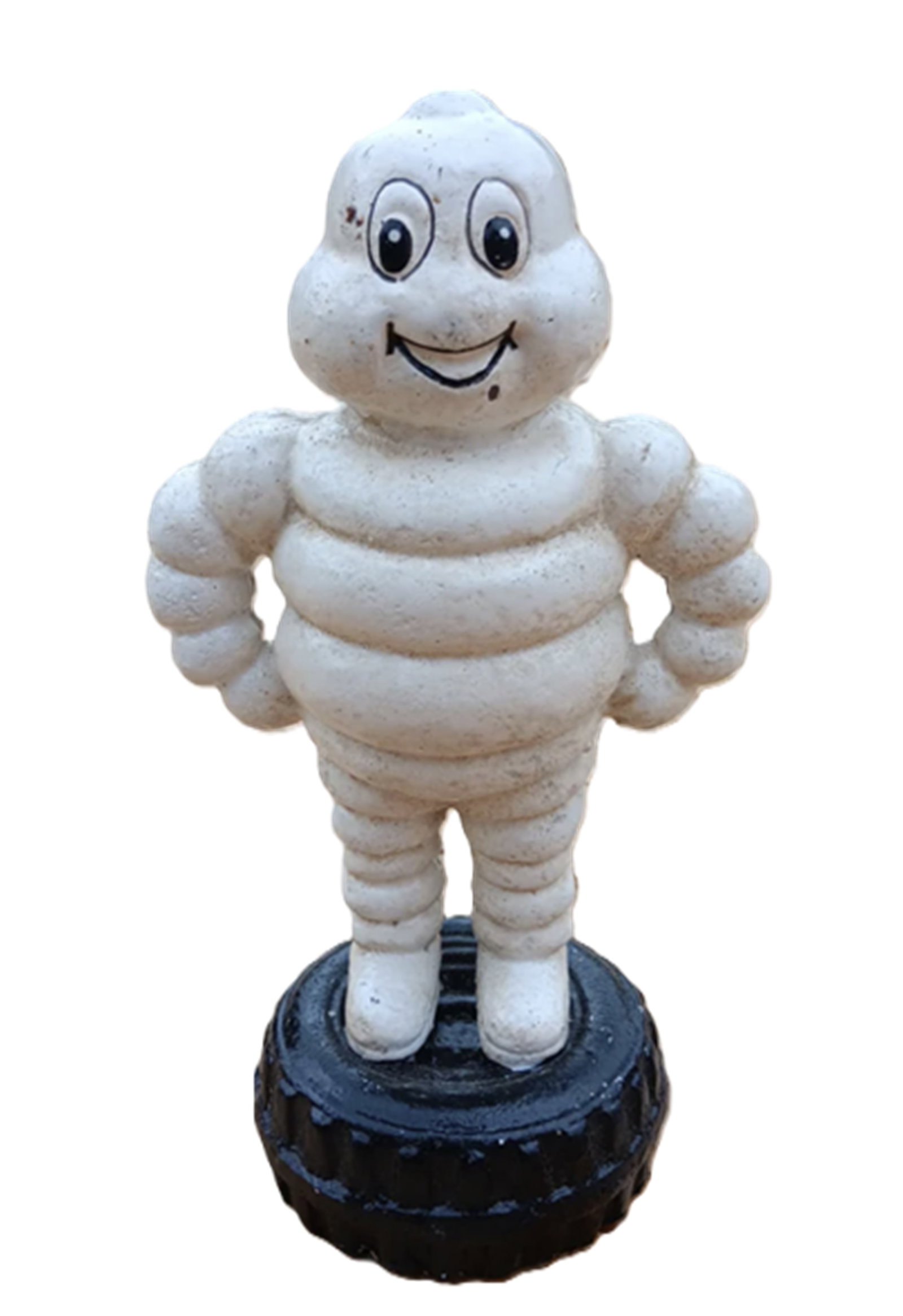 Cast Iron Bank Michelin Man Standing on Tire (1 of 3)