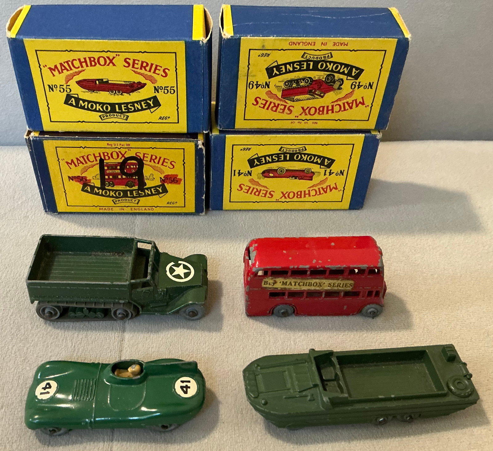 Moko Lesney Matchbox Collection With Original Boxes 1960 Made in England (1 of 6)