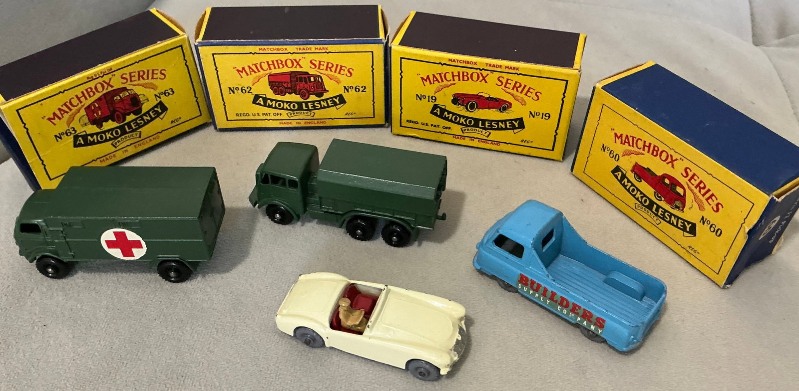 Moko Lesney Matchbox Collection With Original Boxes 1958 Made in England (1 of 6)