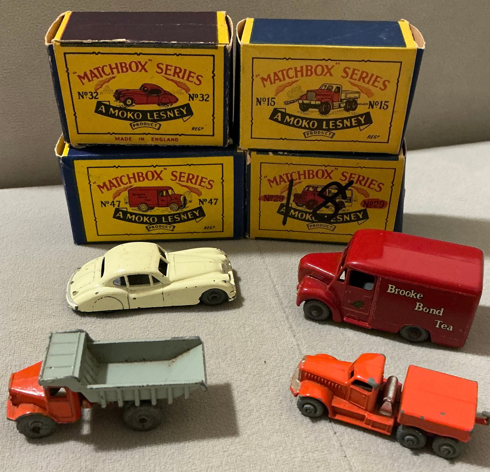 Moko Lesney Matchbox Collection With Original Boxes 1957 Made in England (1 of 6)