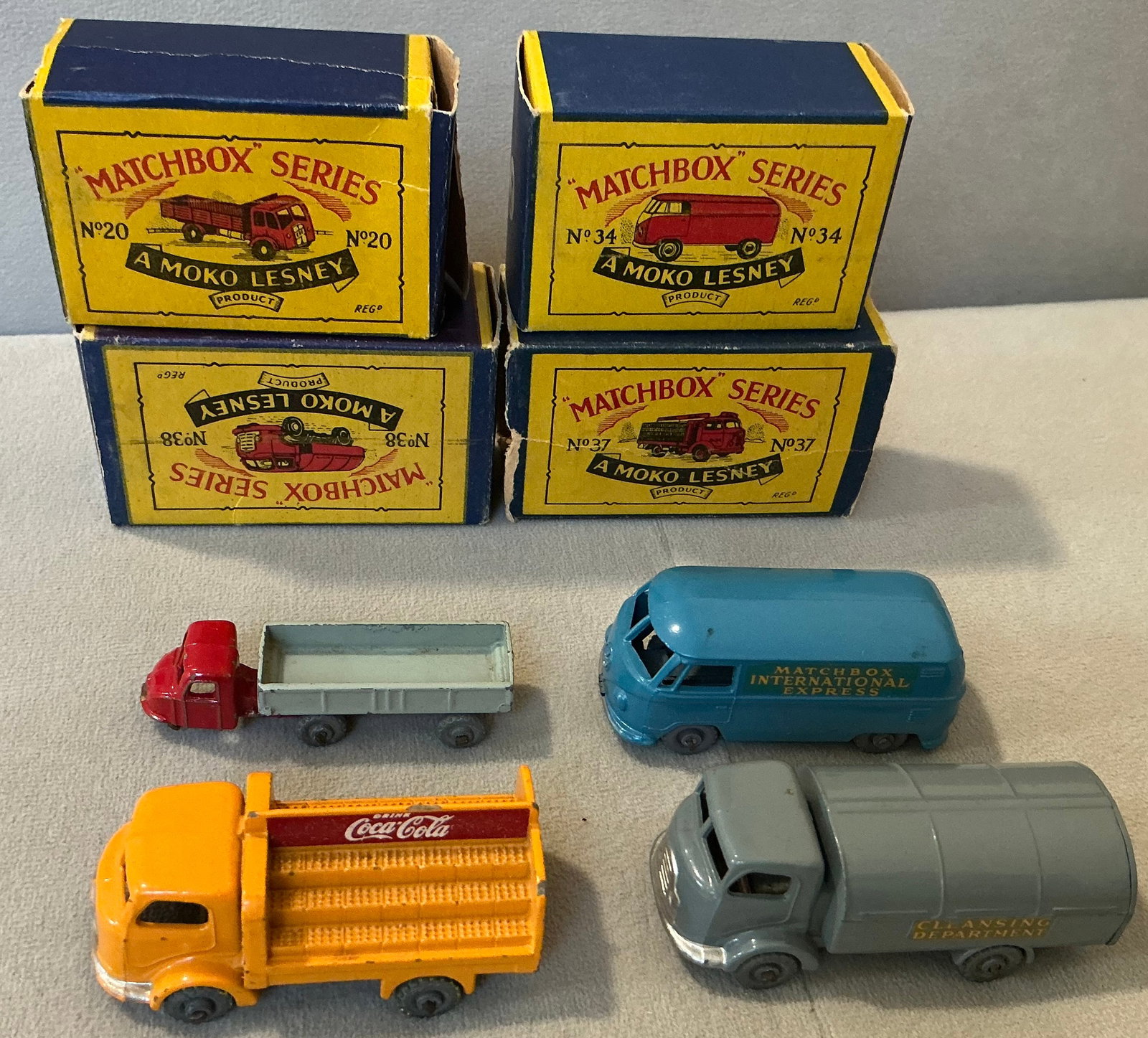 Moko Lesney Matchbox Collection With Original Boxes 1957 Made in England (1 of 6)