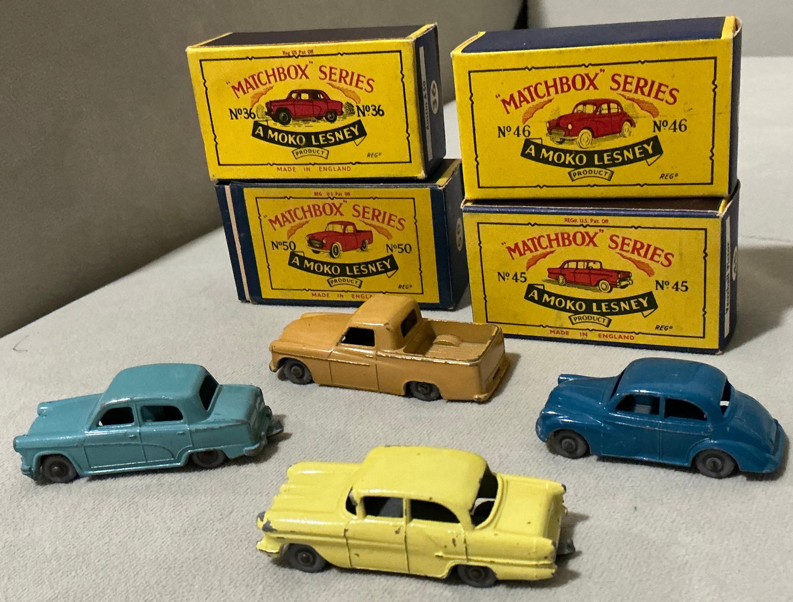 Moko Lesney Matchbox Collection With Original Boxes 1957 Made in England (1 of 6)