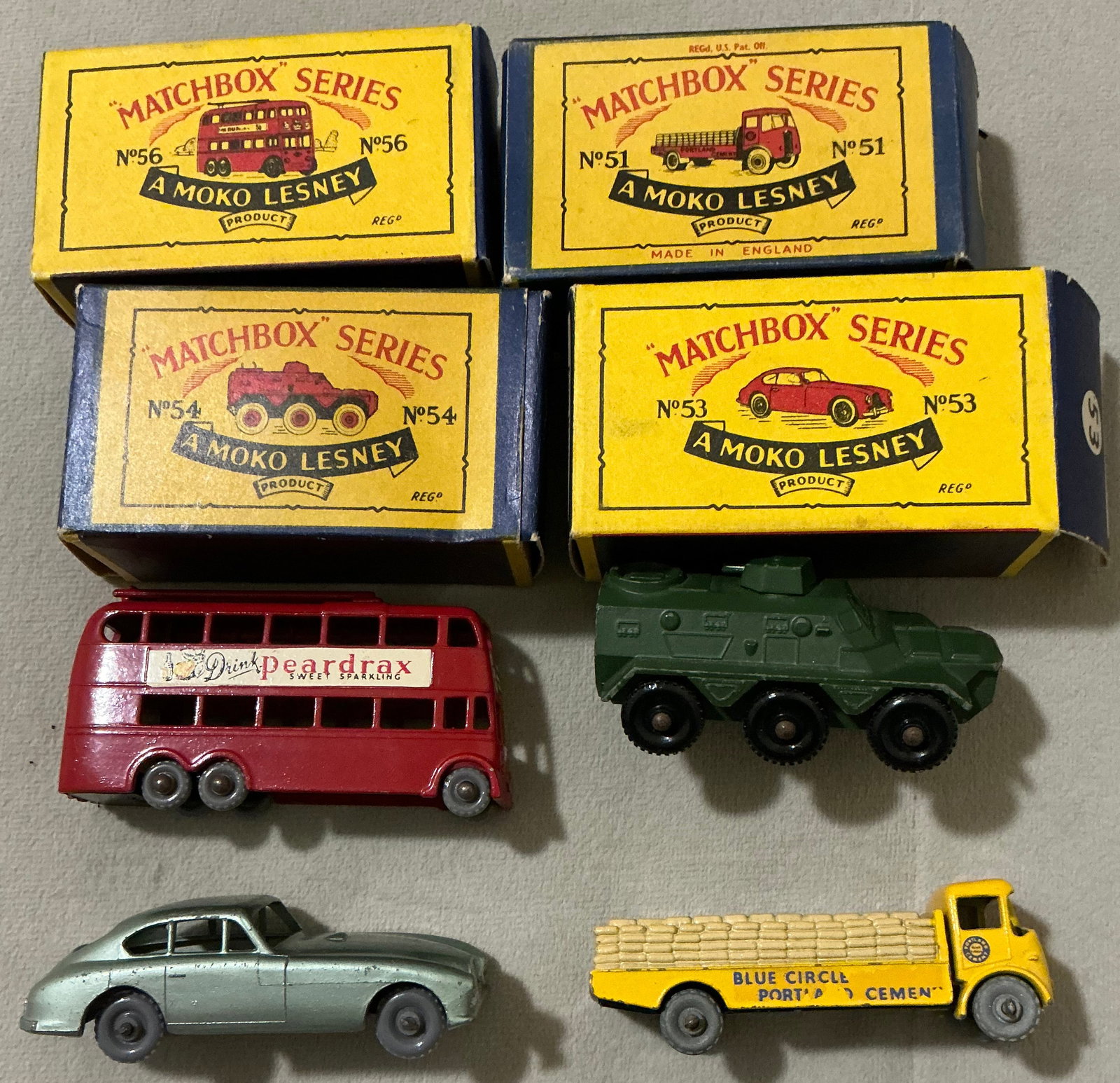 Moko Lesney Matchbox Collection With Original Boxes 1958 Made in England (1 of 6)
