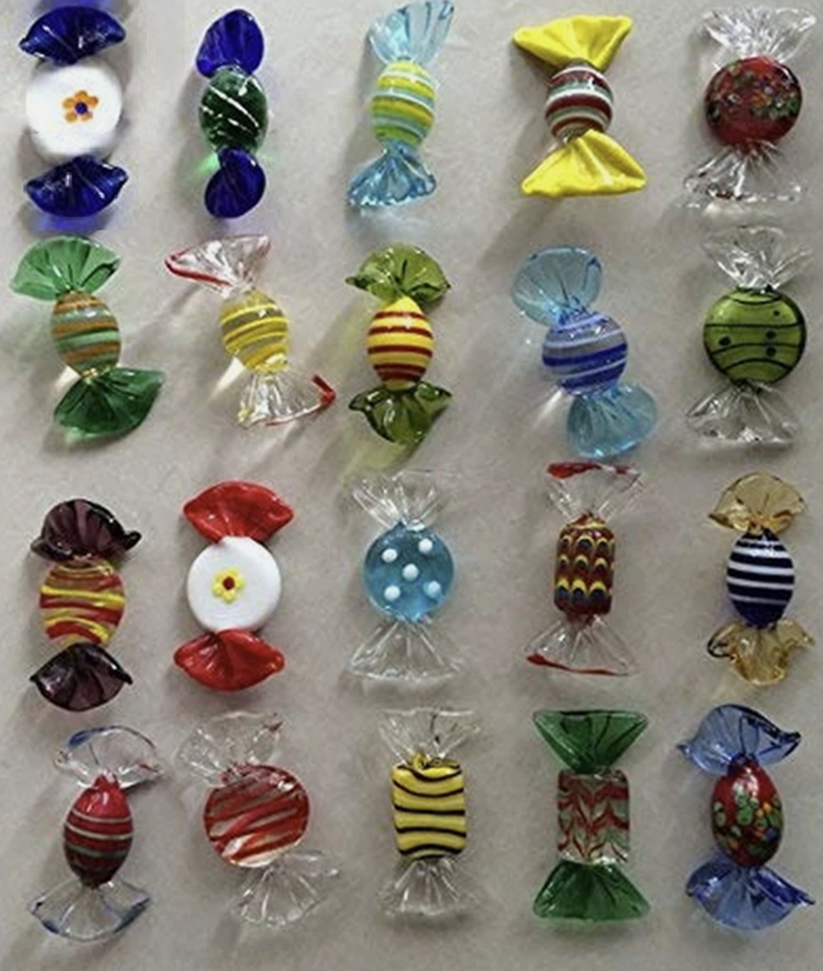 Murano Glass Style Candy Sweets figurine 20 Pcs (1 of 4)