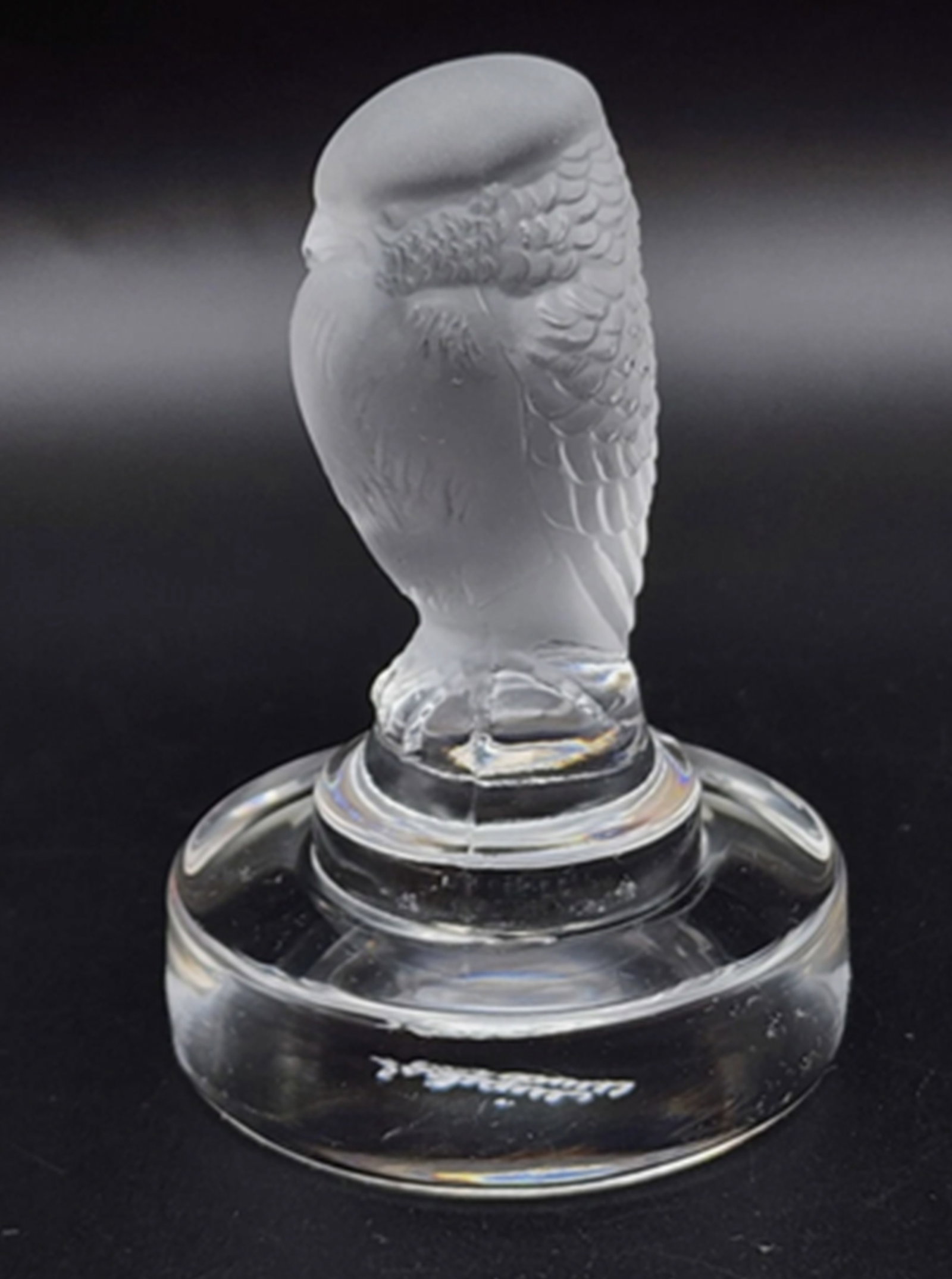 Lalique Signed Crytal Owl/ Hawk Made in France. (1 of 5)
