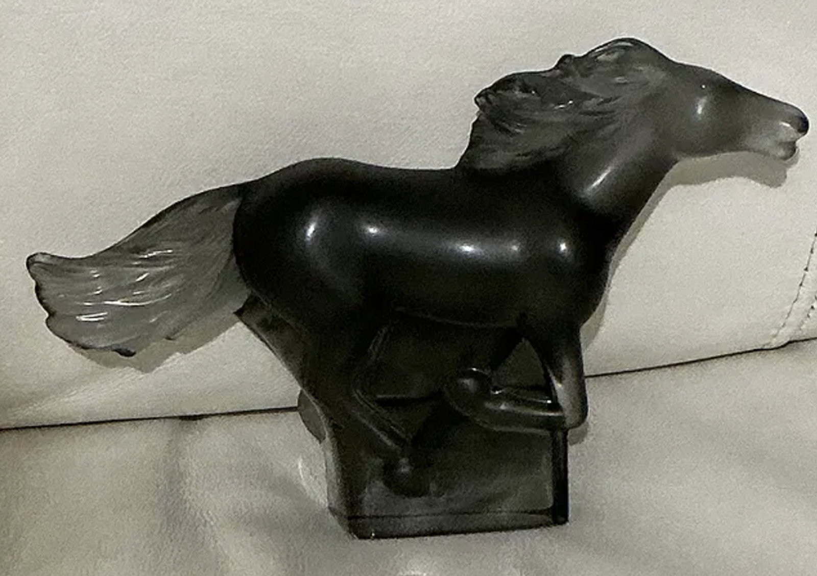 Lalique Signed Kazak Gray Galloping Horse Made in France (1 of 5)