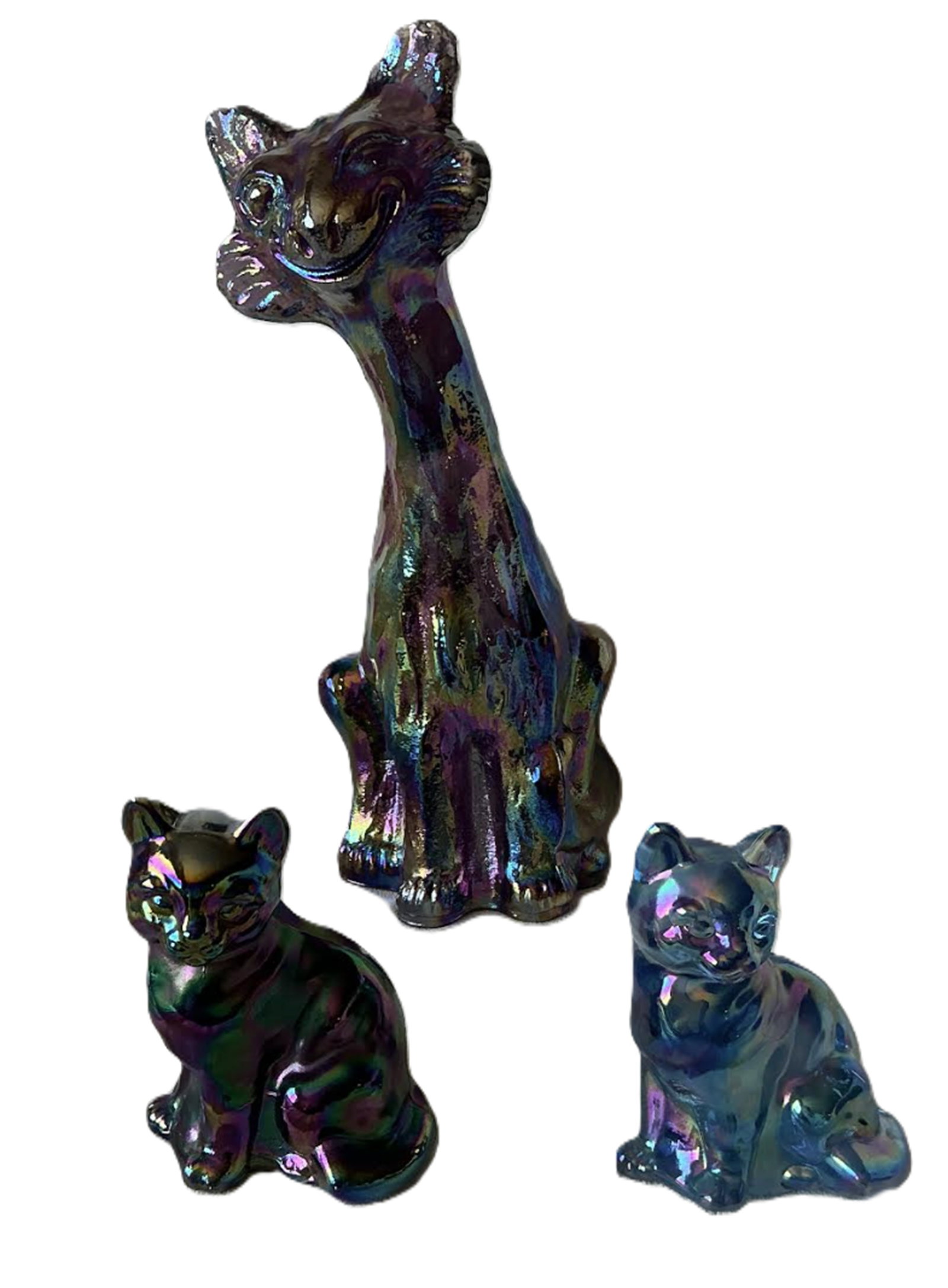 Fenton Carnival Collection of Cats (1 of 8)