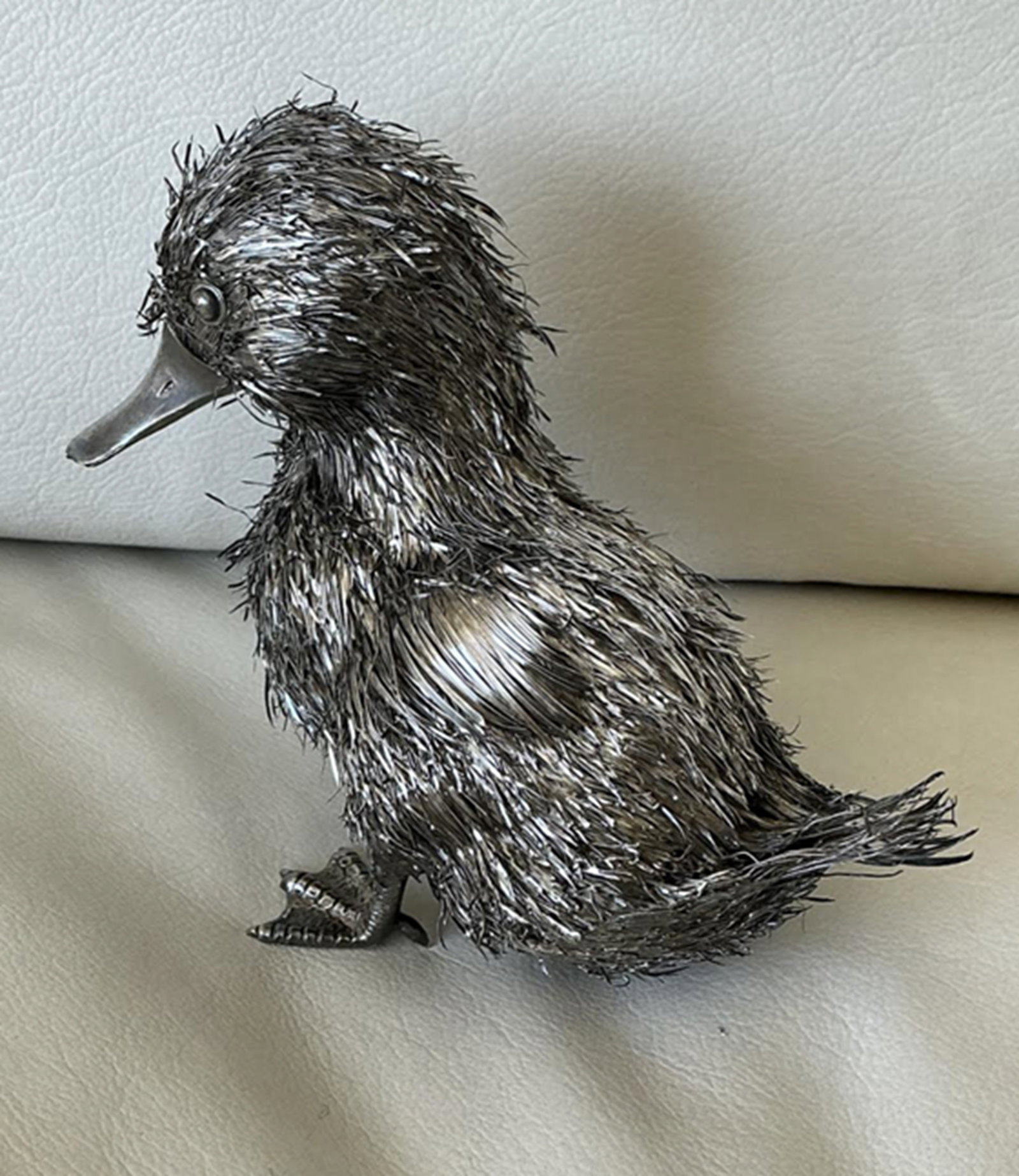 Mario Buccellati 800 Silver Italian Duckling Statue Figurine Hand Made Italy 1930: Mario Buccellati .800 Silver Italian Duckling Statue Figurine Hand Made Italy Measures approx 4.5 inches tall x 5 inches wide Mad in Italy