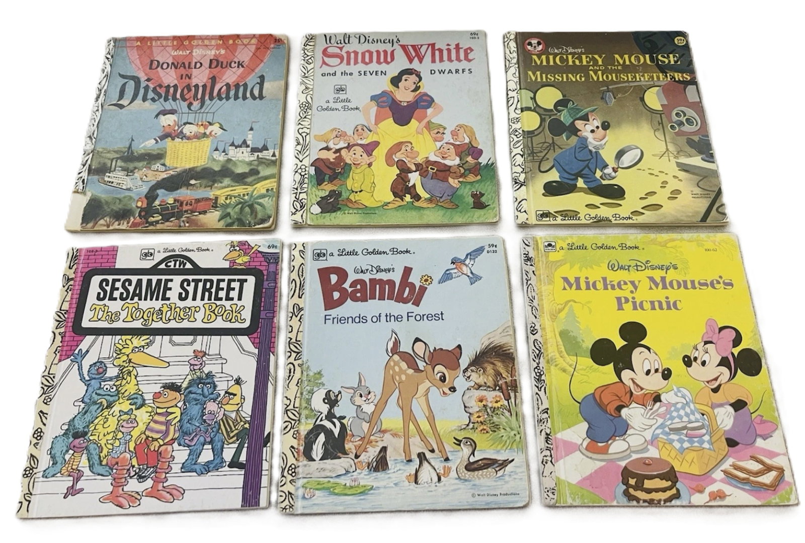 Walt Disney Little Golden Set of 6 Books 1950 (1 of 2)