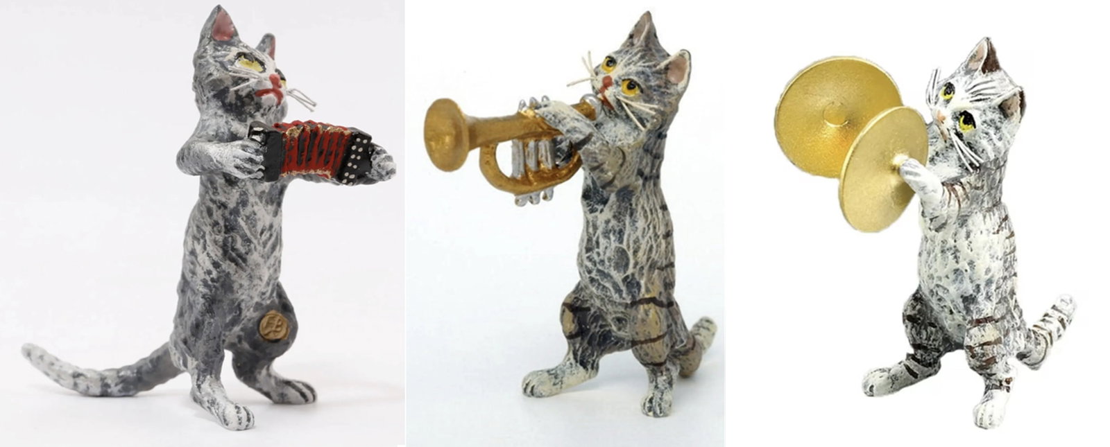 Fritz Bermann Austrian Vienna Bronze FIGURINE STATUETTE SET OF 3 (1 of 4)