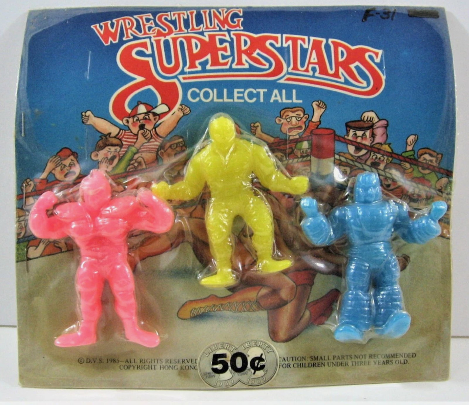 Action Figure Wrestling Super Stars Toys Old Gumball Vend Machine Disp Card #17 In Orig Pacakaging (1 of 1)