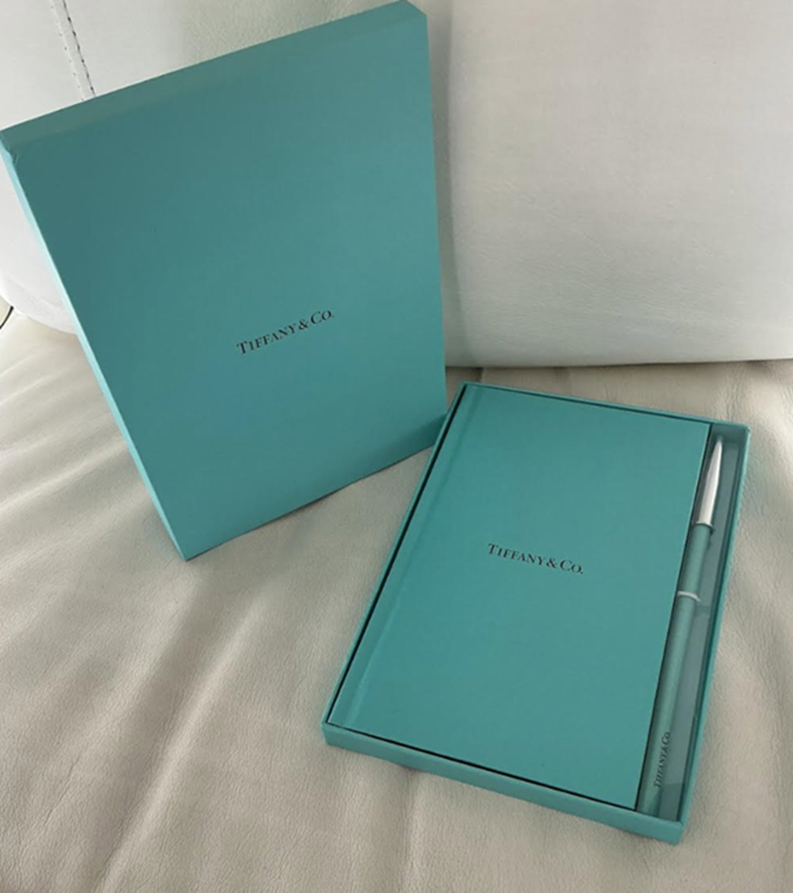 Tiffany & Co Notebook and Pencil Gift set in Box (1 of 5)