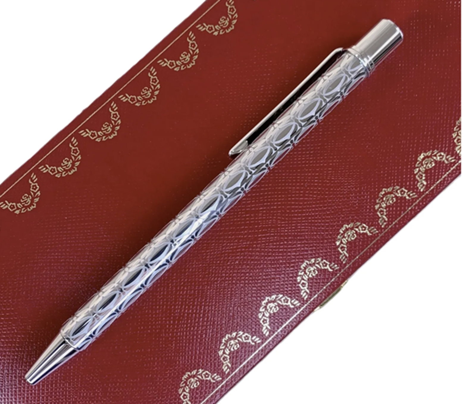 Cartier Ballpoint Pen C de Cartier Palladium with Box (1 of 1)