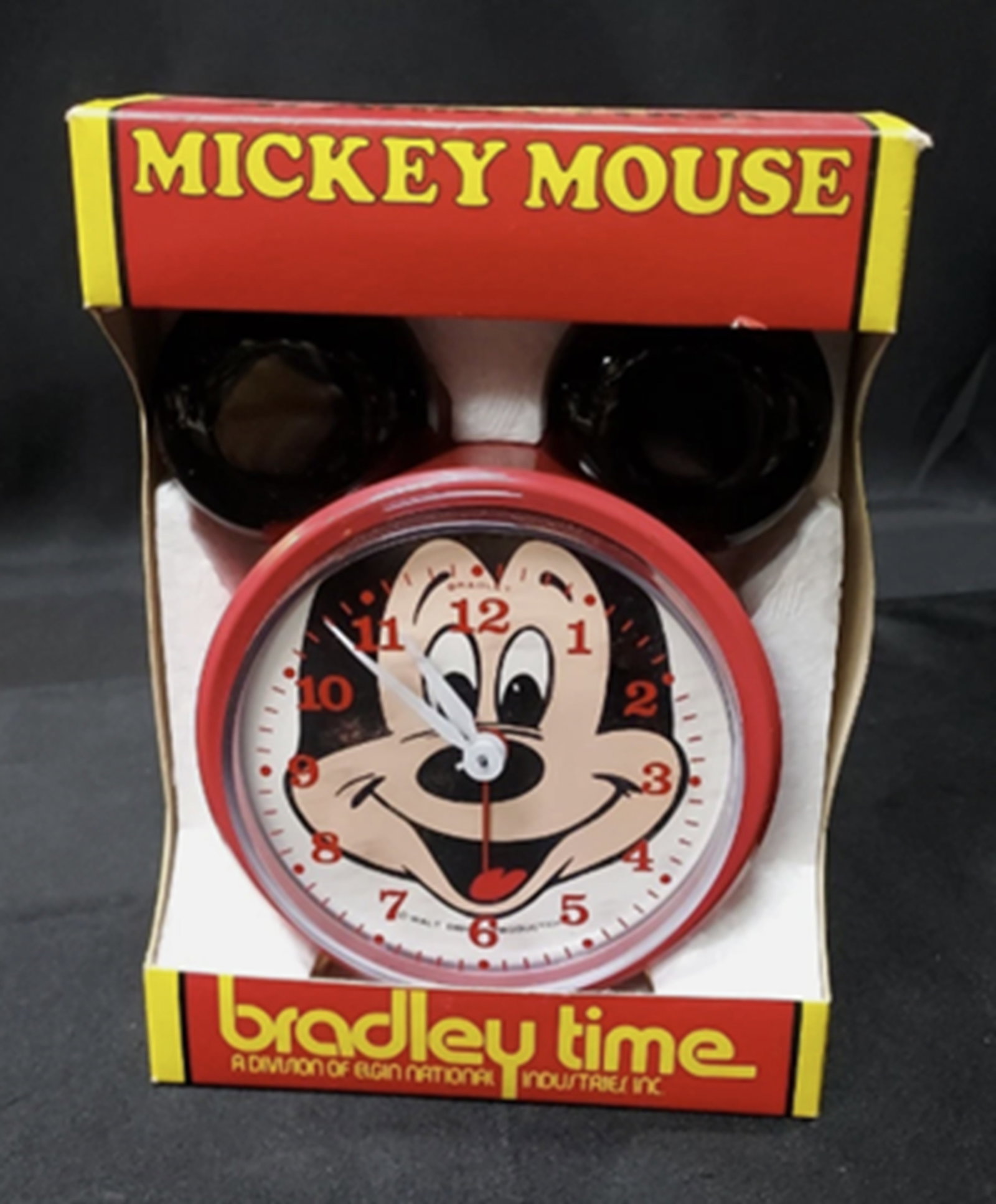 Walt Disney Bradley Mickey Mouse Animated Alarm Clock NEW In Box (1 of 6)