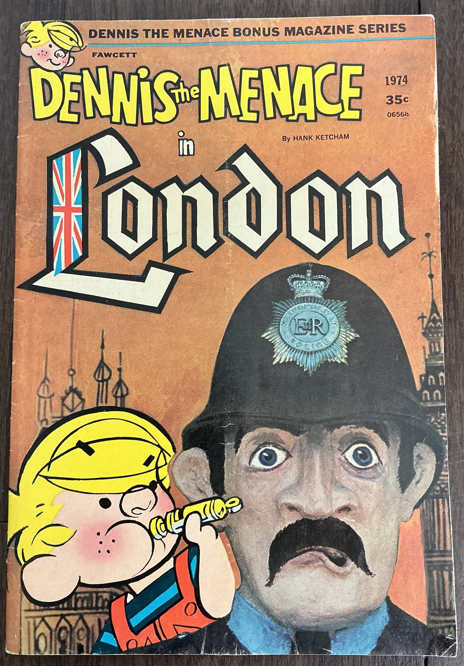 Dennis the Menace in London By Hank Ketcham 1974 (1 of 4)